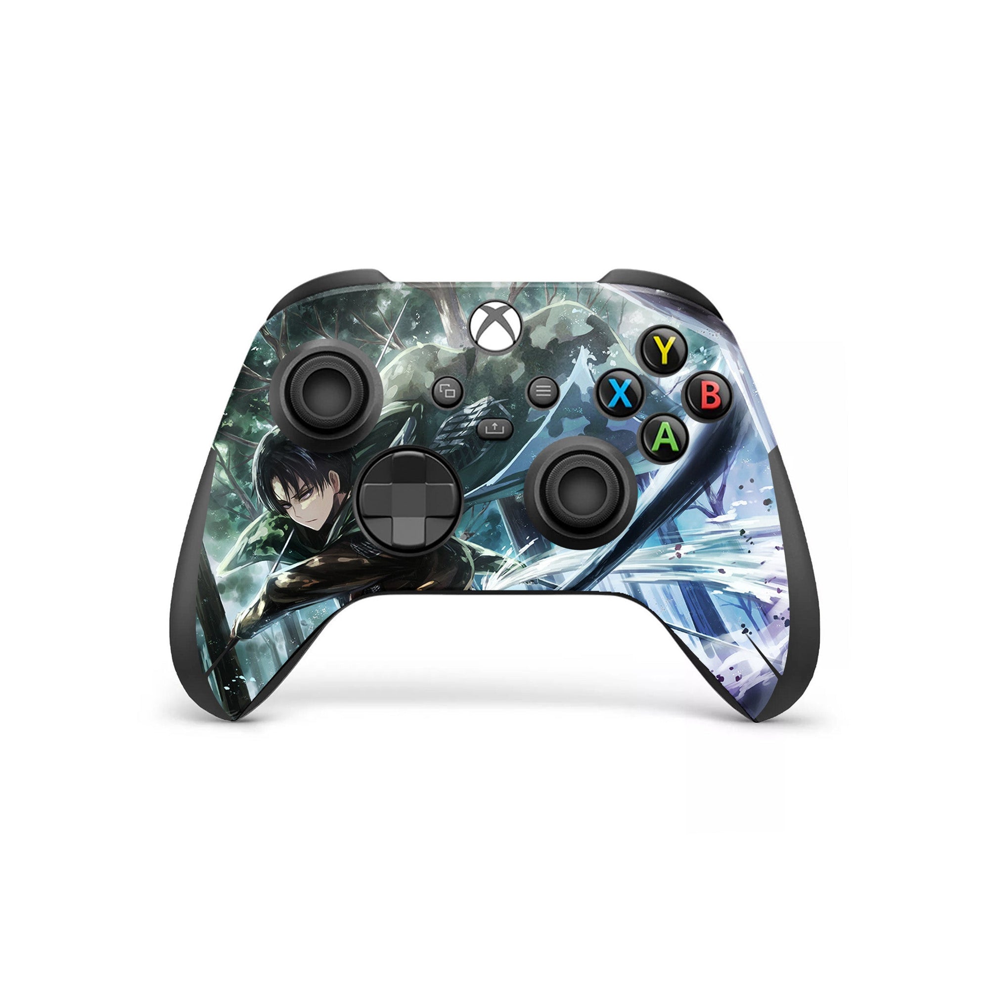 A video game skin featuring a Humanity's Strongest 3 design for the Xbox Series Wireless Controller.