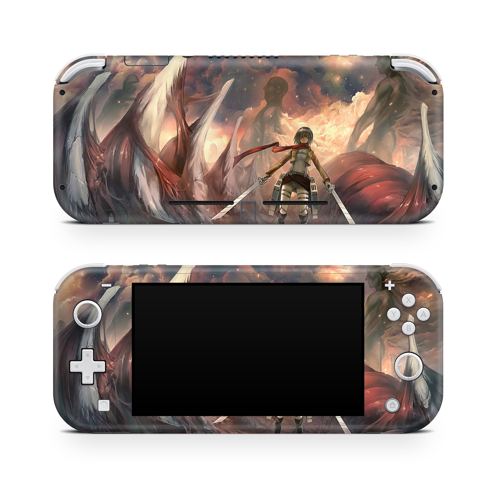 A video game skin featuring a Loyal Protector 1 design for the Nintendo Switch Lite.