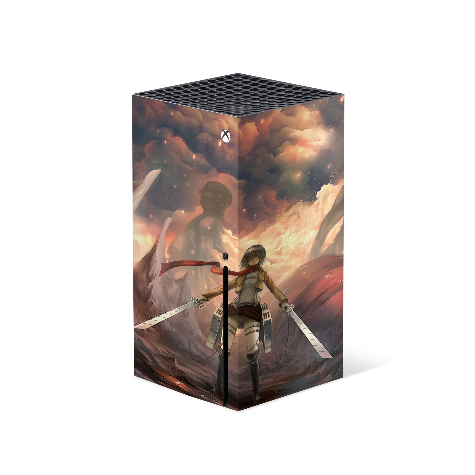 A video game skin featuring a Loyal Protector 1 design for the Xbox Series X.