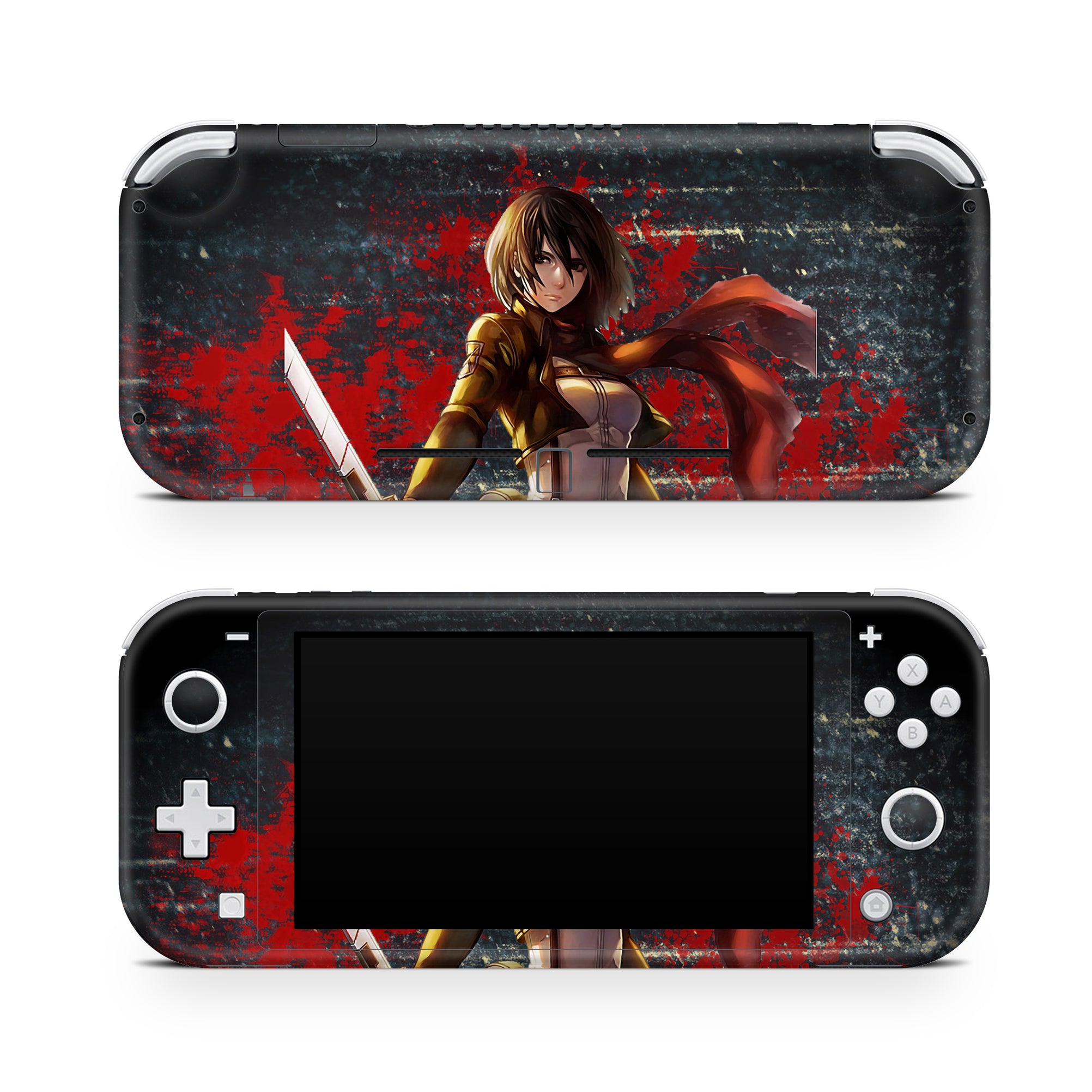 A video game skin featuring a Loyal Protector 3 design for the Nintendo Switch Lite.