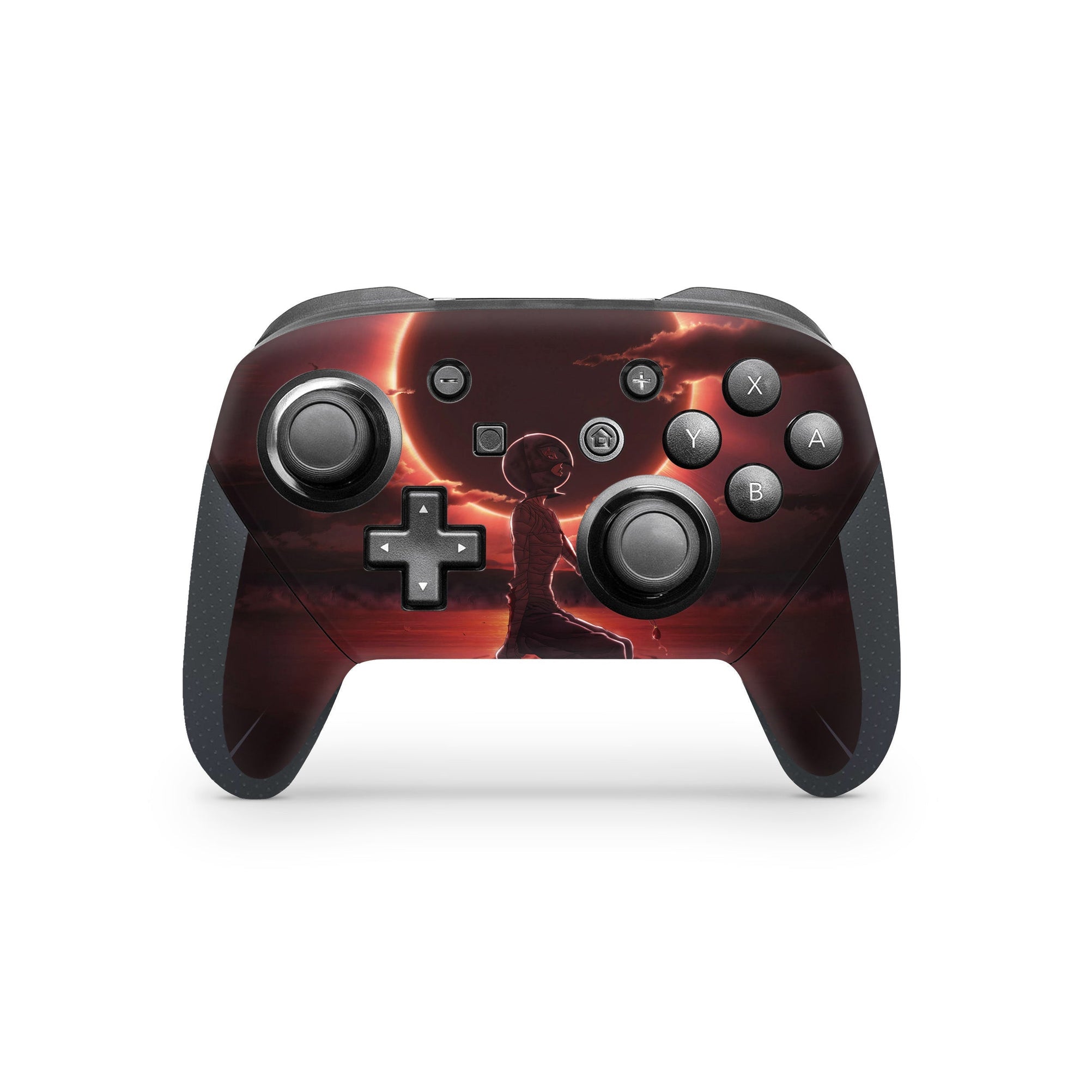 A video game skin featuring a Falcon of Light 1 design for the Nintendo Switch Pro Controller.