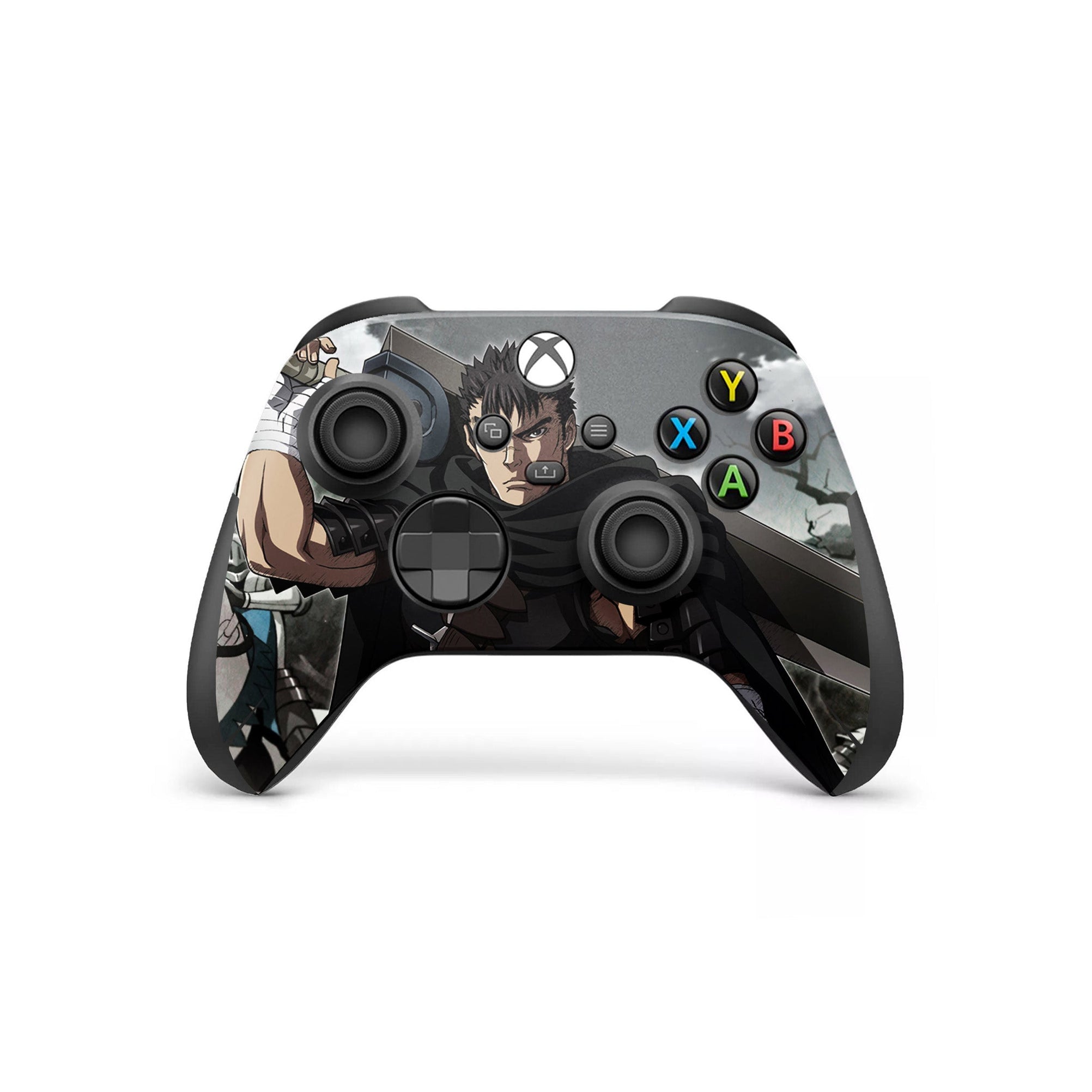 A video game skin featuring a Dark Swordsman 1 design for the Xbox Series Wireless Controller.