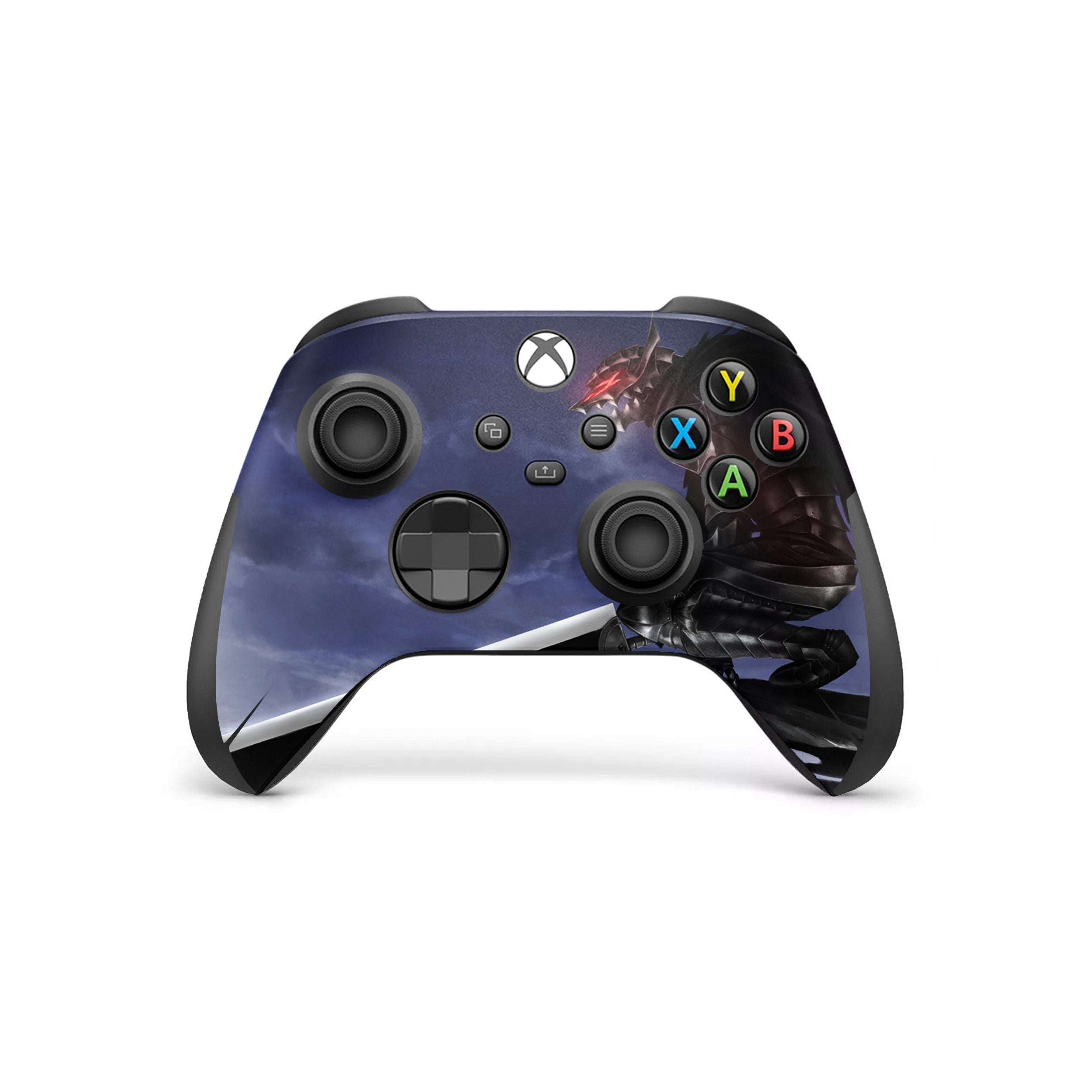 A video game skin featuring a Dark Swordsman 3 design for the Xbox Series X Controller.