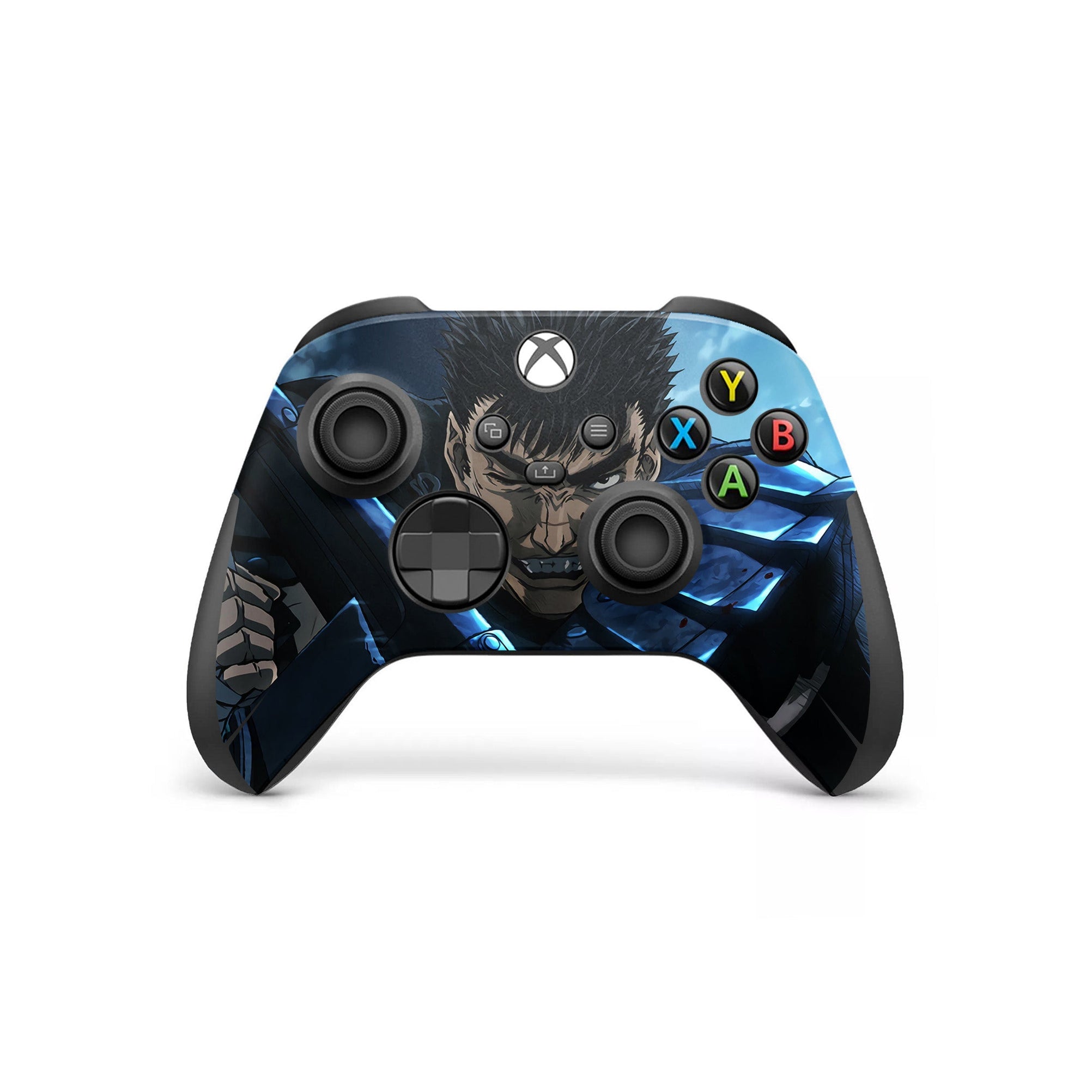 A video game skin featuring a Dark Swordsman 4 design for the Xbox Series X Controller.