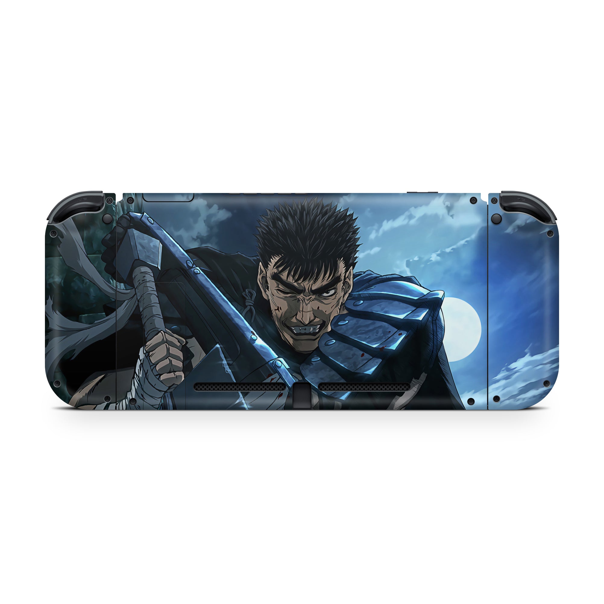 A video game skin featuring a Dark Swordsman 4 design for the Nintendo Switch.