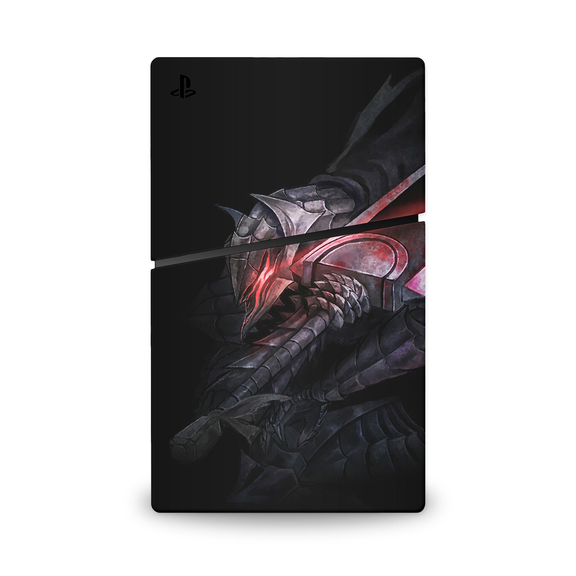 A video game skin featuring a Dark Swordsman 5 design for the PS5 Slim.