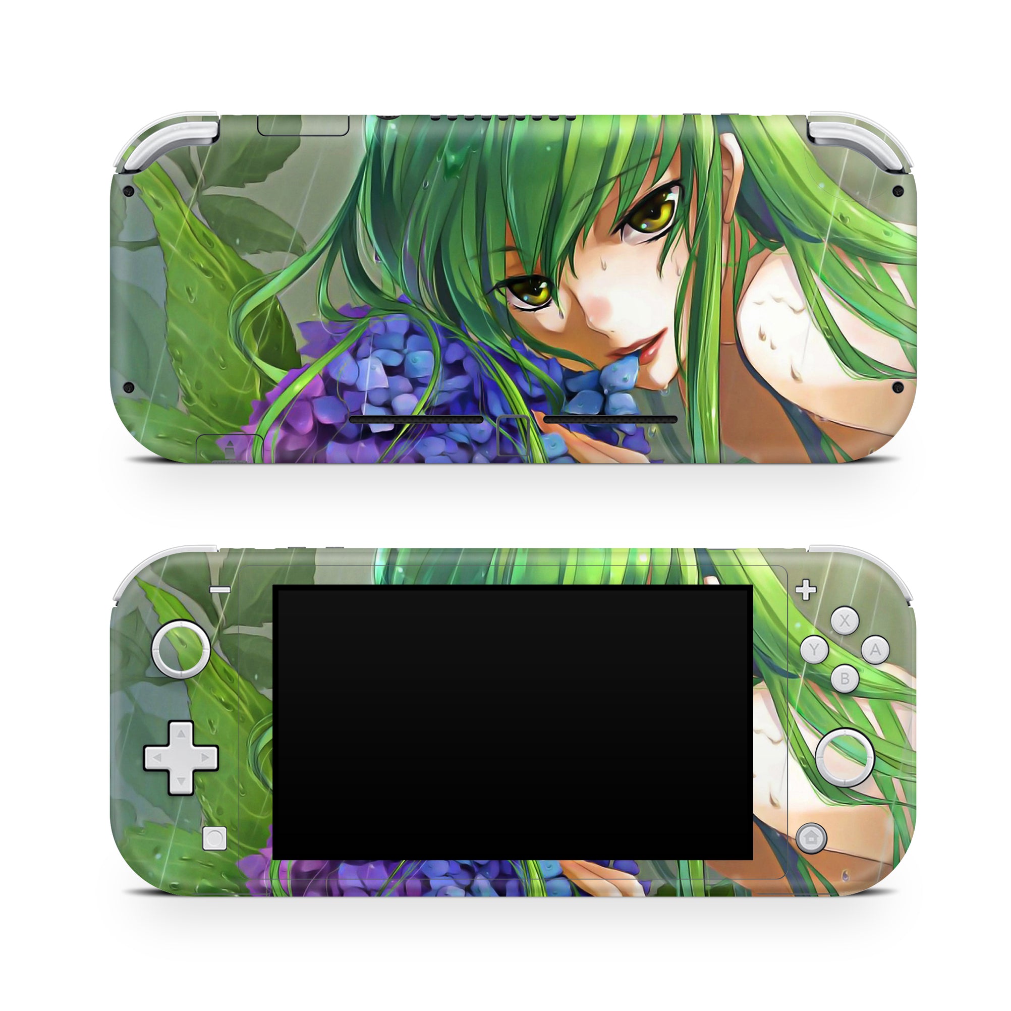 A video game skin featuring a Immortal Enigma 1 design for the Nintendo Switch Lite.