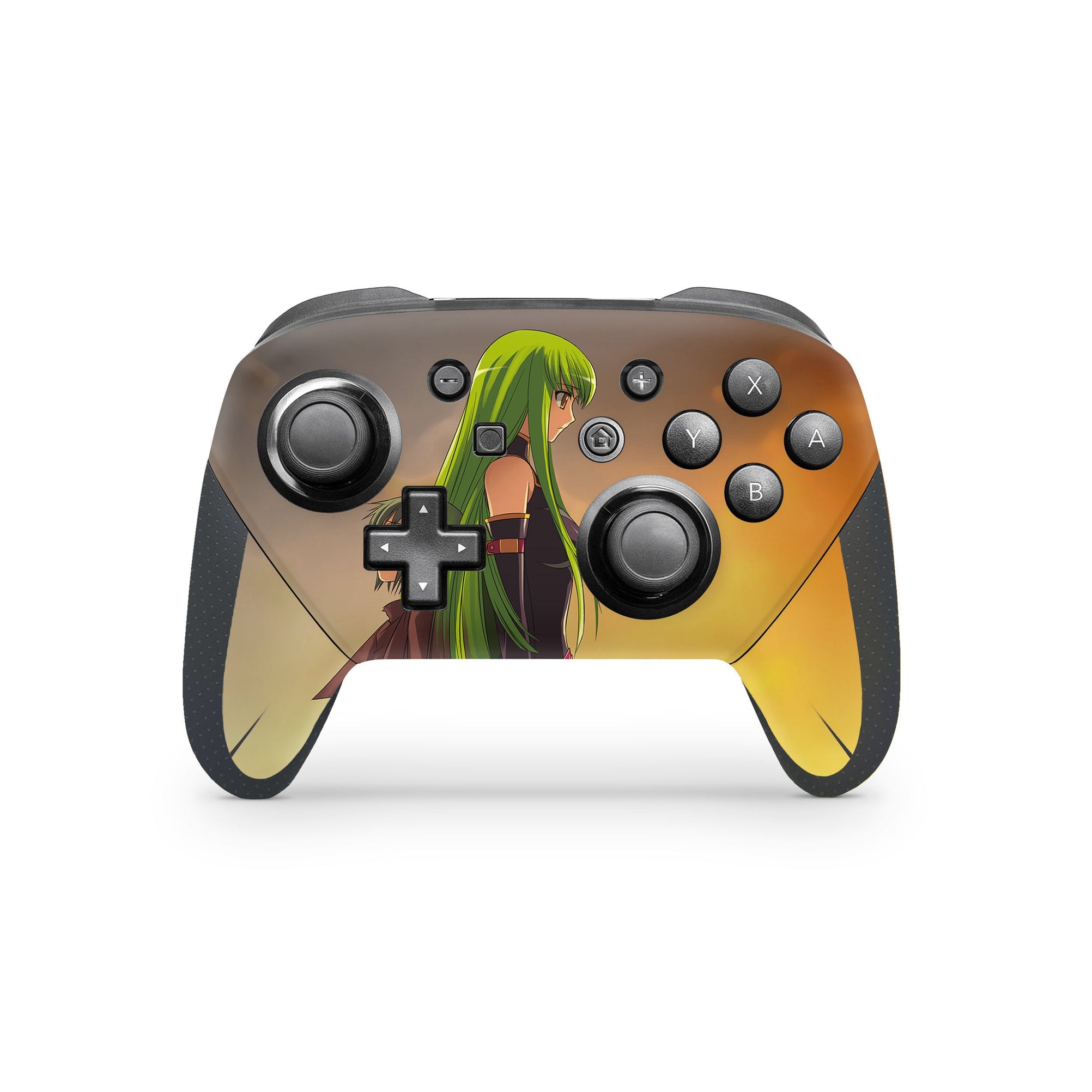 A video game skin featuring a Immortal Enigma 2 design for the Nintendo Switch Pro Controller.