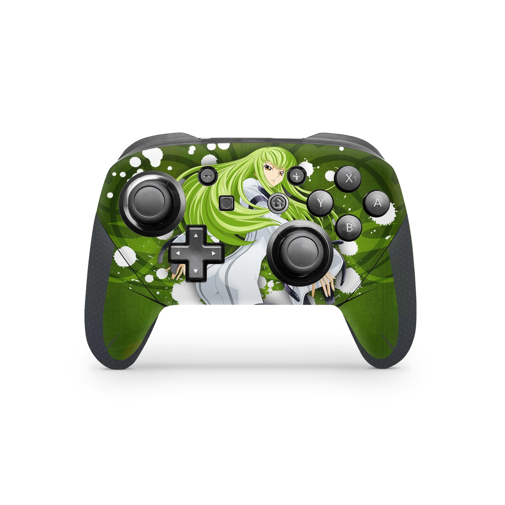 A video game skin featuring a Immortal Enigma 4 design for the Nintendo Switch Pro Controller.