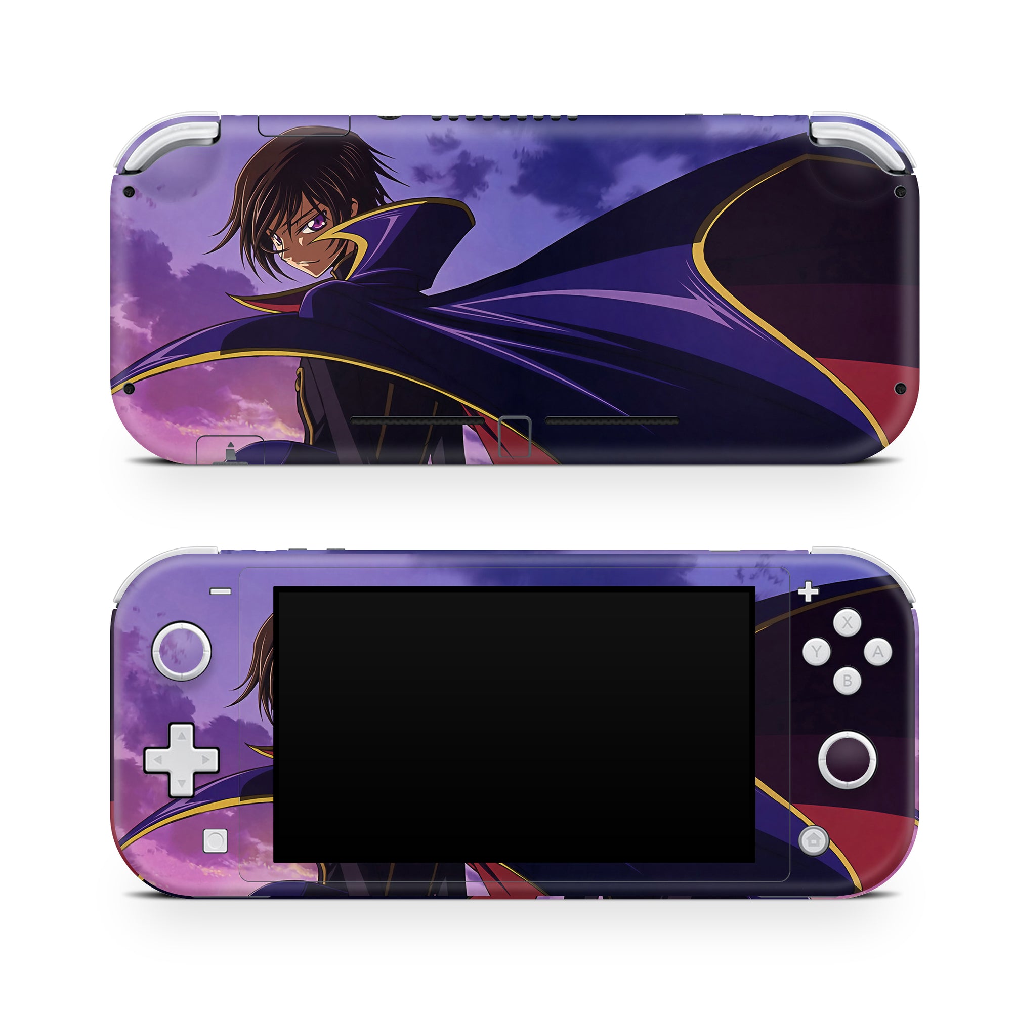 A video game skin featuring a Rebel King 1 design for the Nintendo Switch Lite.