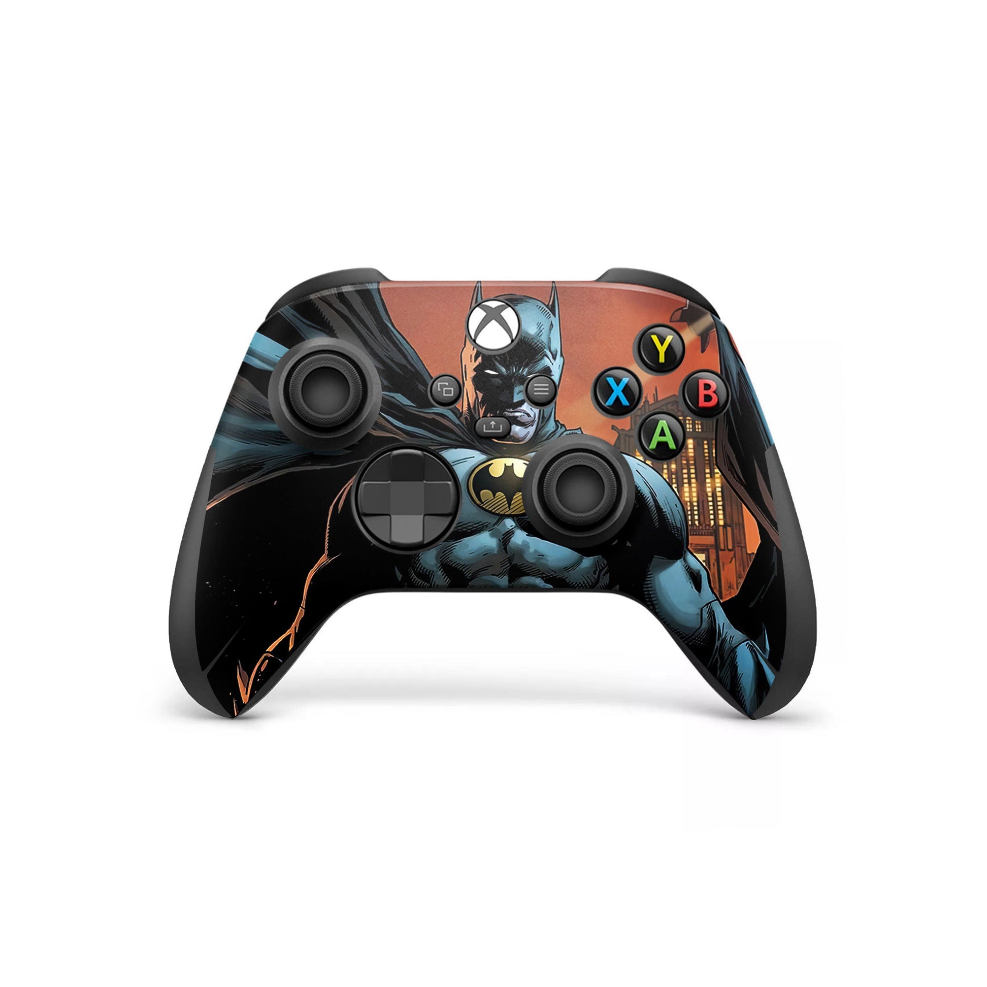 A video game skin featuring a Midnight Vigilante 9 design for the Xbox Series Wireless Controller.