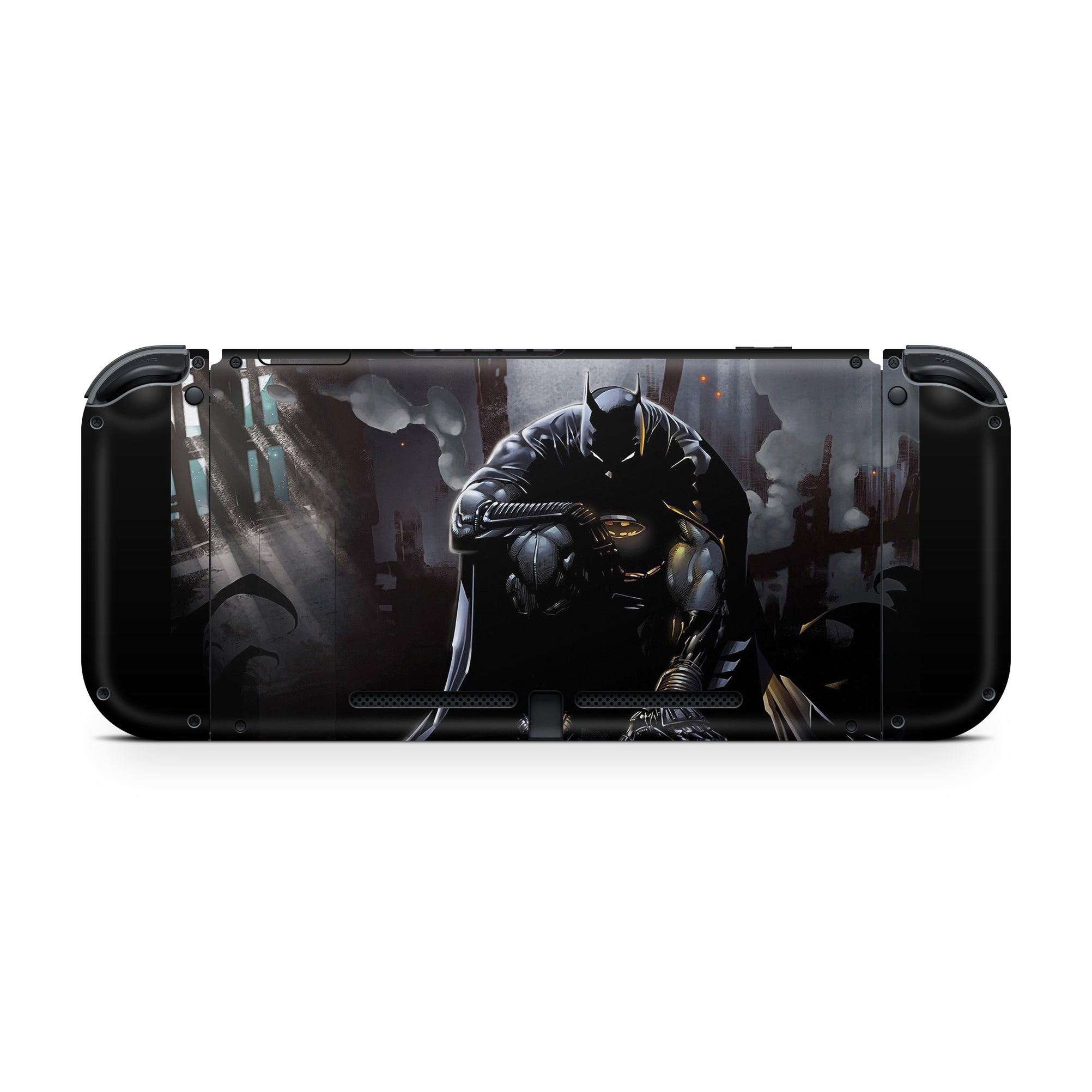 A video game skin featuring a Midnight Vigilante 10 design for the Nintendo Switch.