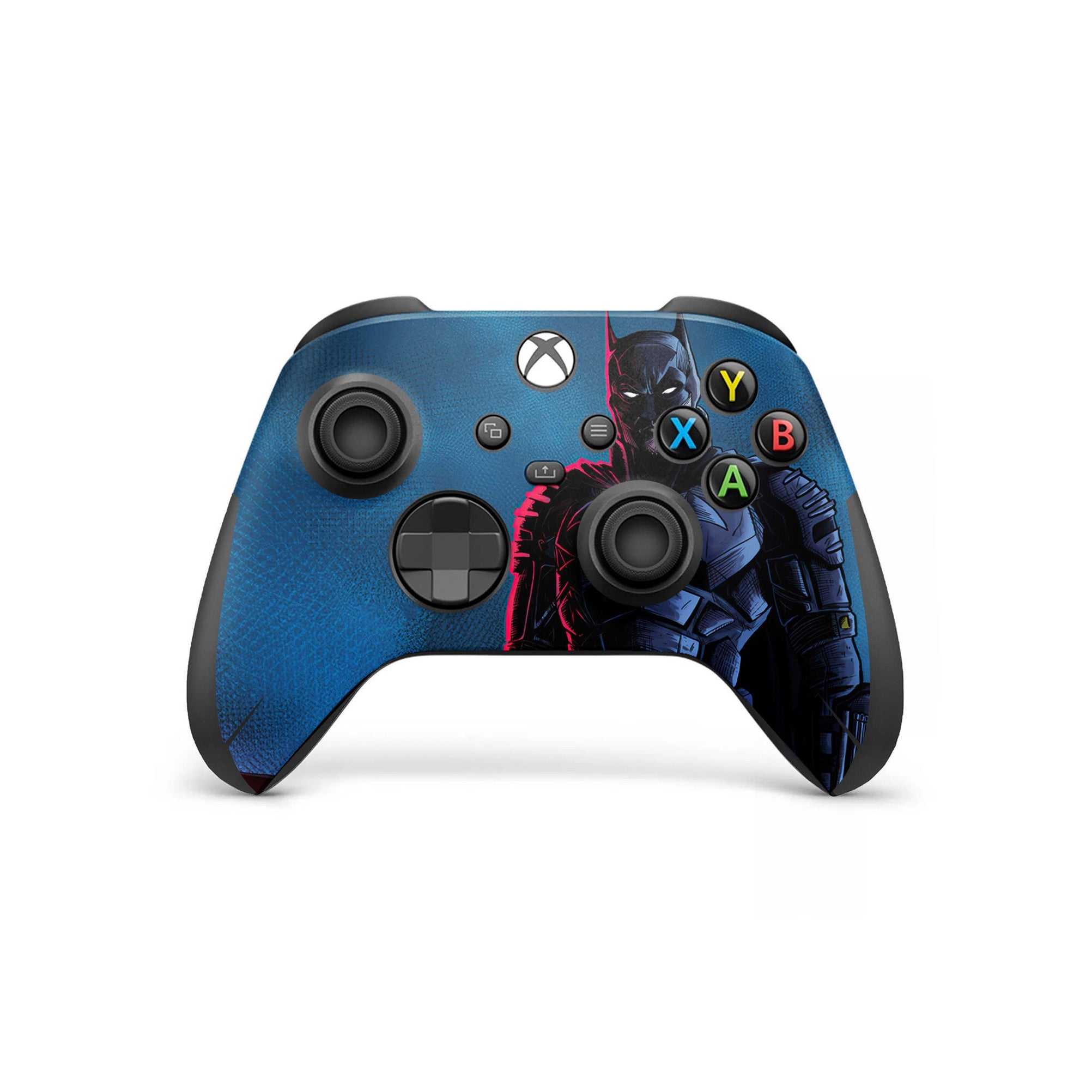 A video game skin featuring a Midnight Vigilante 14 design for the Xbox Series Wireless Controller.