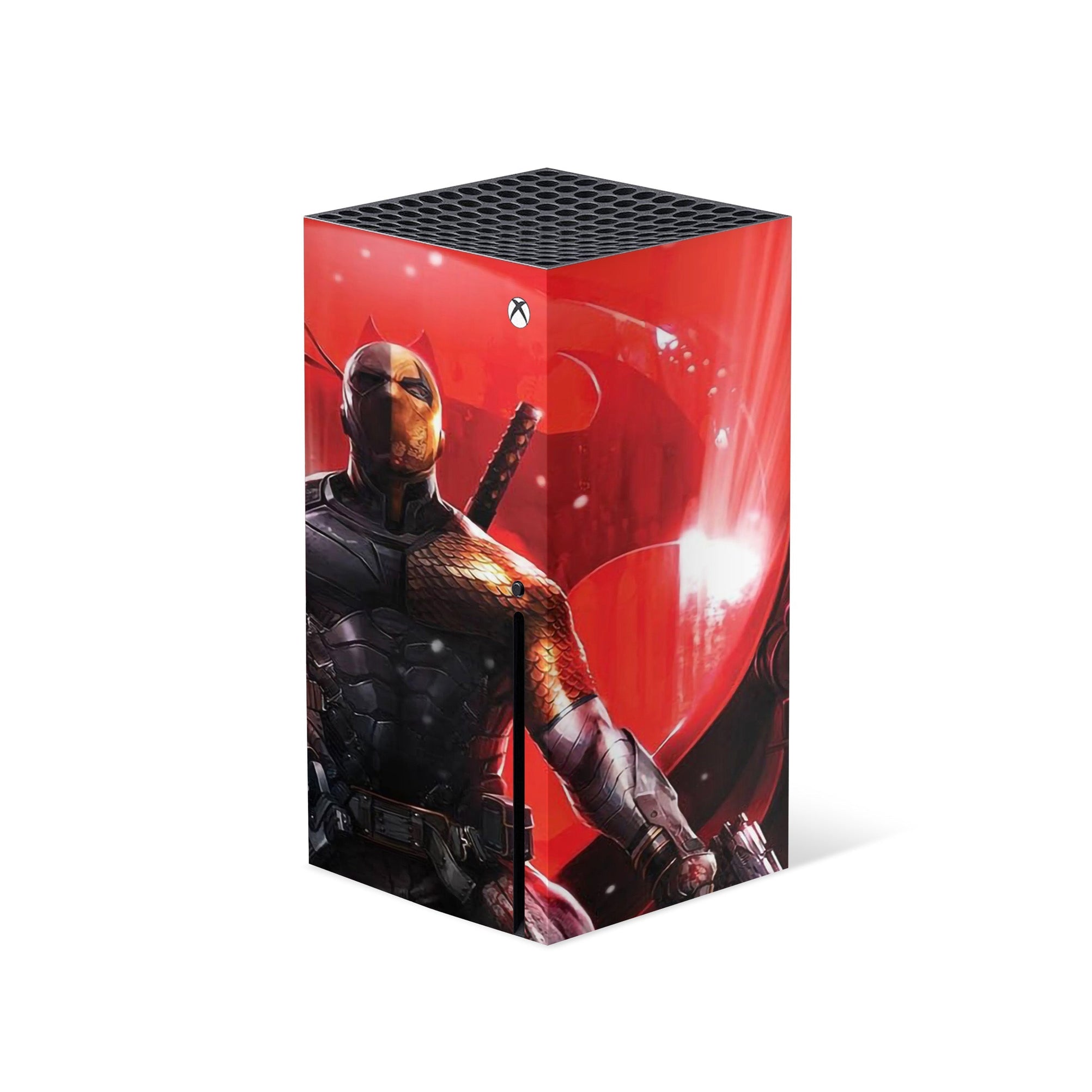 A video game skin featuring a Master Assassin 5 design for the Xbox Series X.