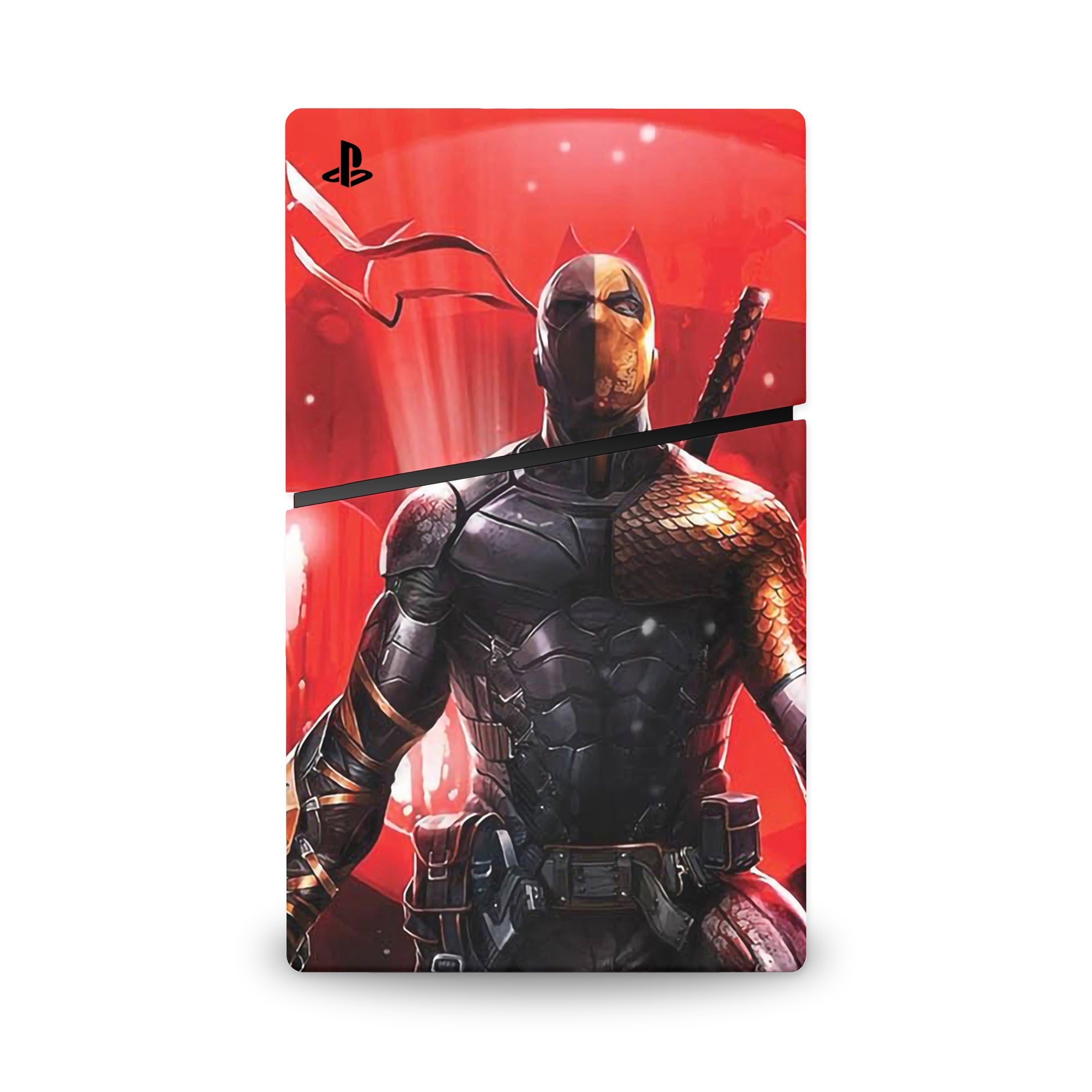 A video game skin featuring a Master Assassin 5 design for the PS5 Digital Slim.