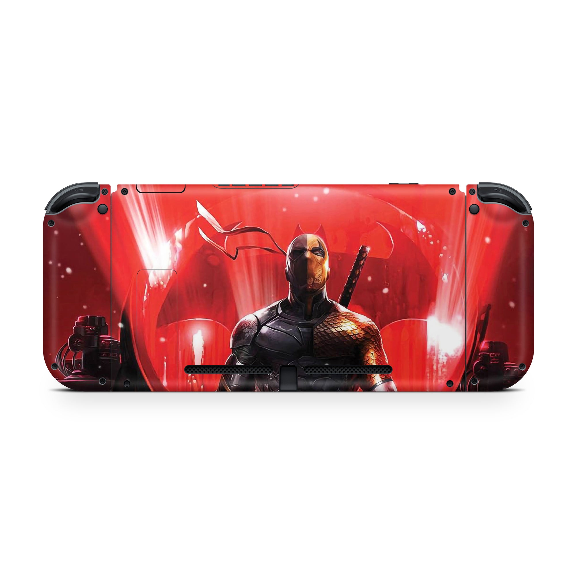 A video game skin featuring a Master Assassin 5 design for the Nintendo Switch OLED.