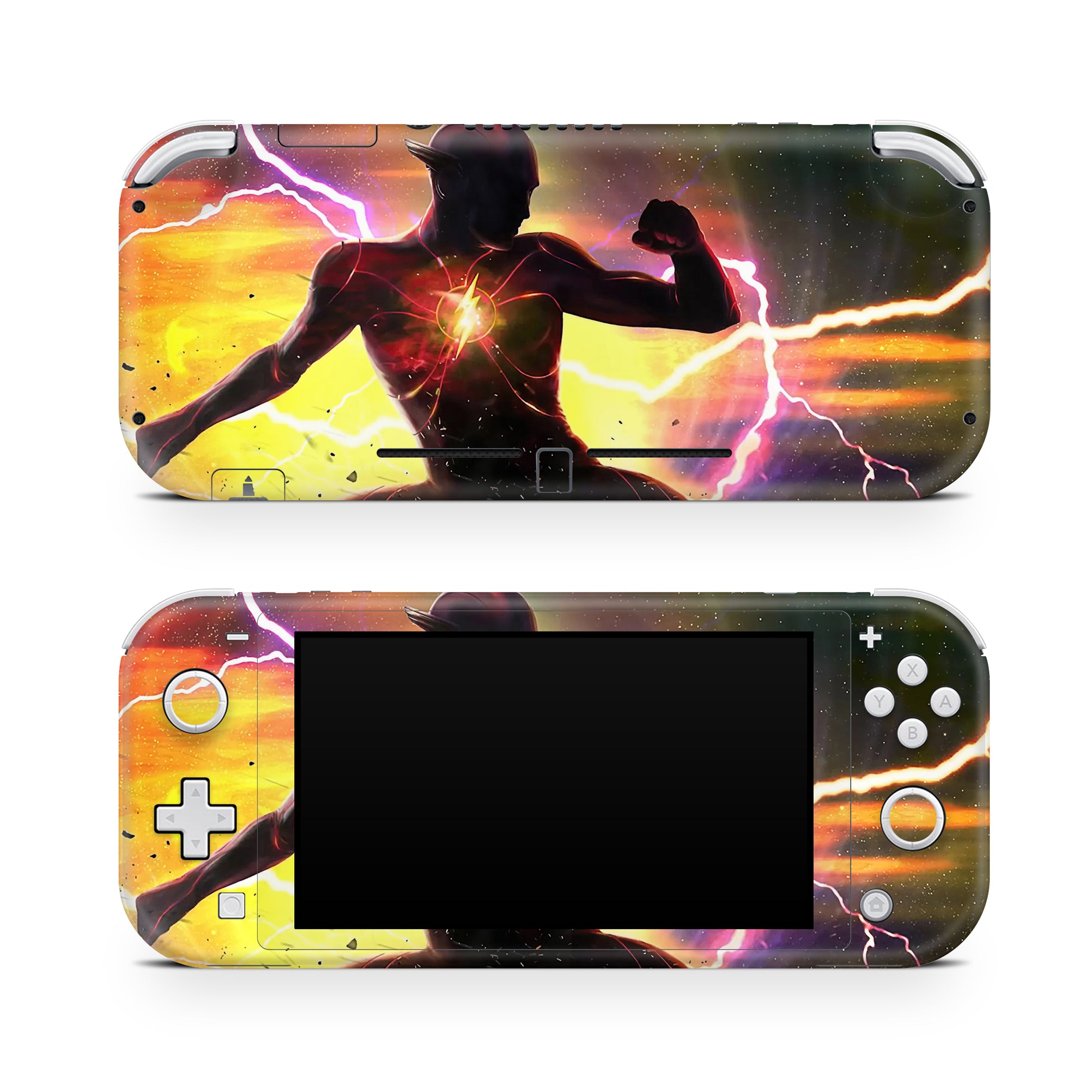 A video game skin featuring a Red Velocity 6 design for the Nintendo Switch Lite.