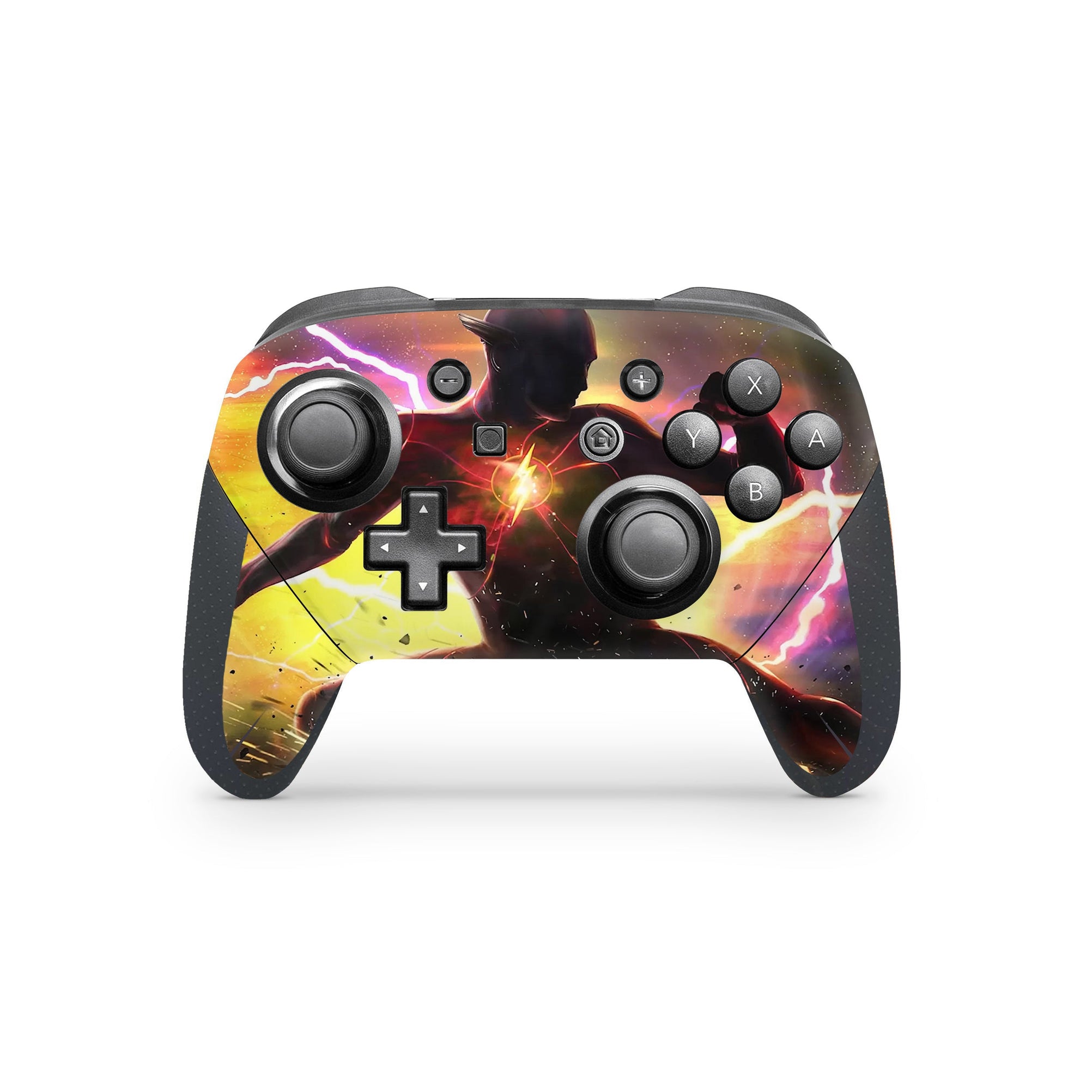 A video game skin featuring a Red Velocity 6 design for the Nintendo Switch Pro Controller.