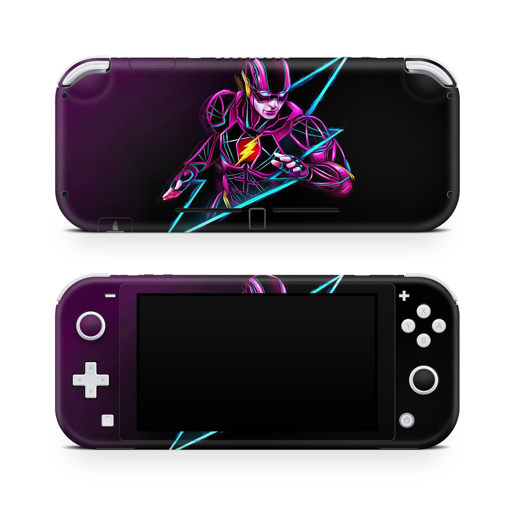 A video game skin featuring a Red Velocity 7 design for the Nintendo Switch Lite.