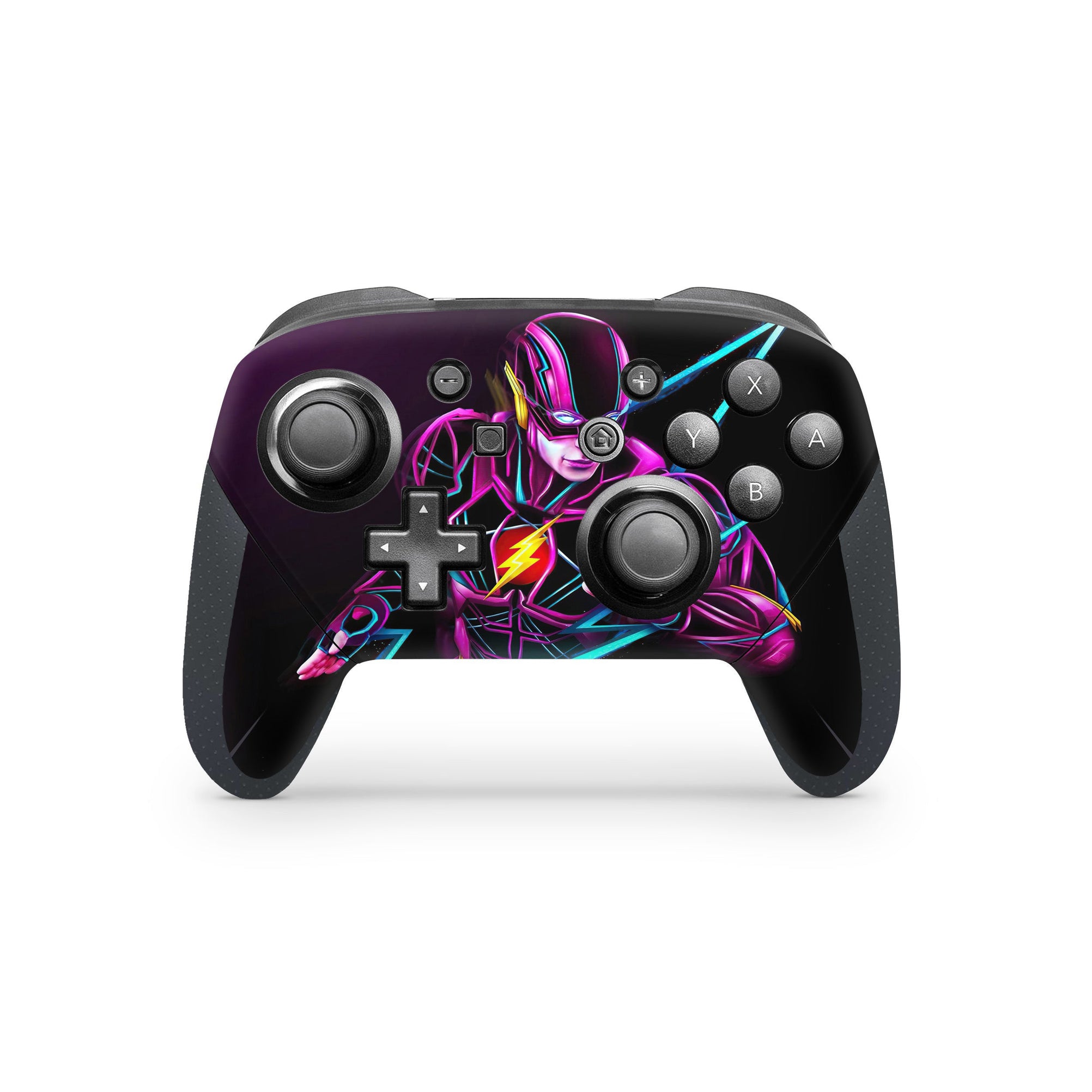 A video game skin featuring a Red Velocity 7 design for the Nintendo Switch Pro Controller.