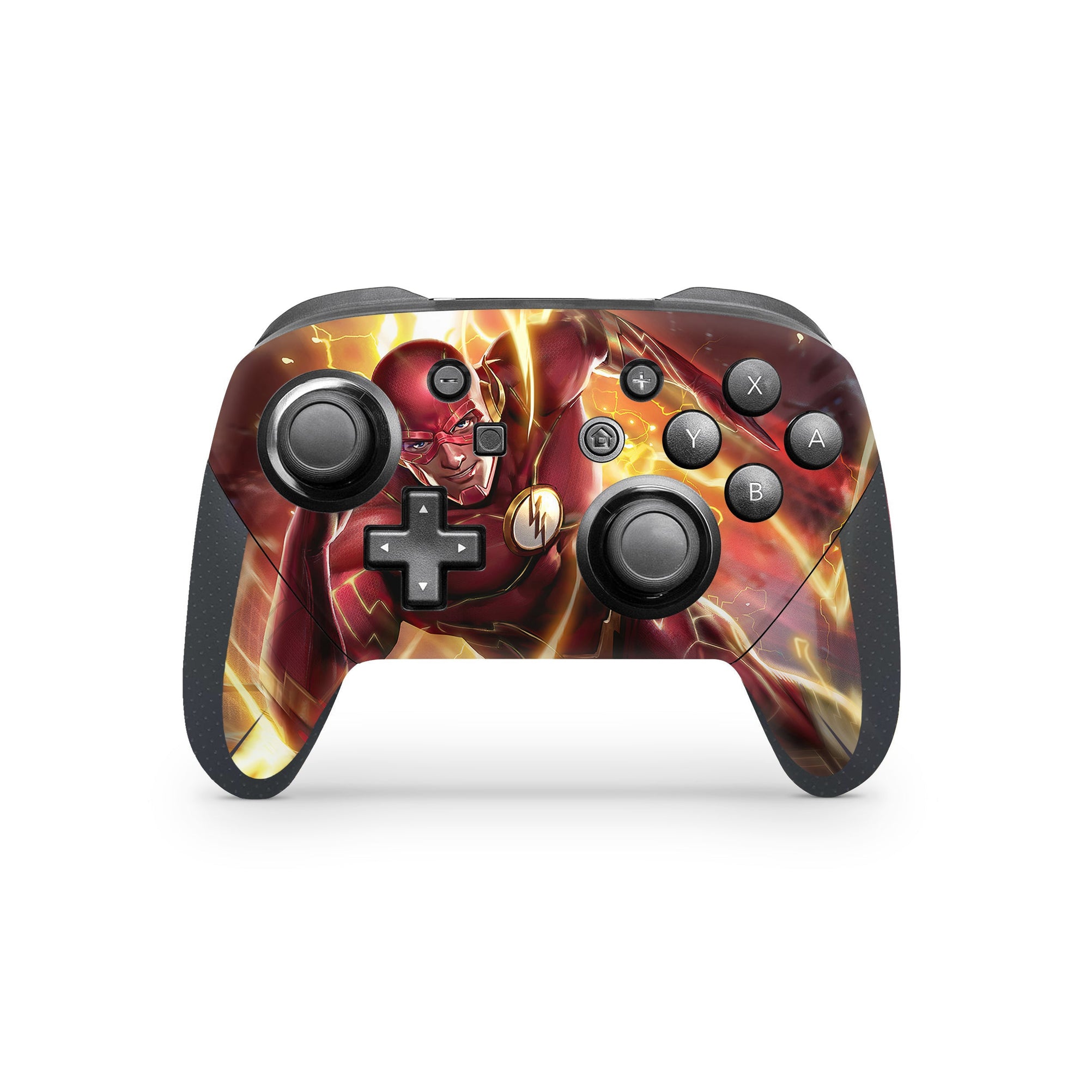 A video game skin featuring a Red Velocity 8 design for the Nintendo Switch Pro Controller.