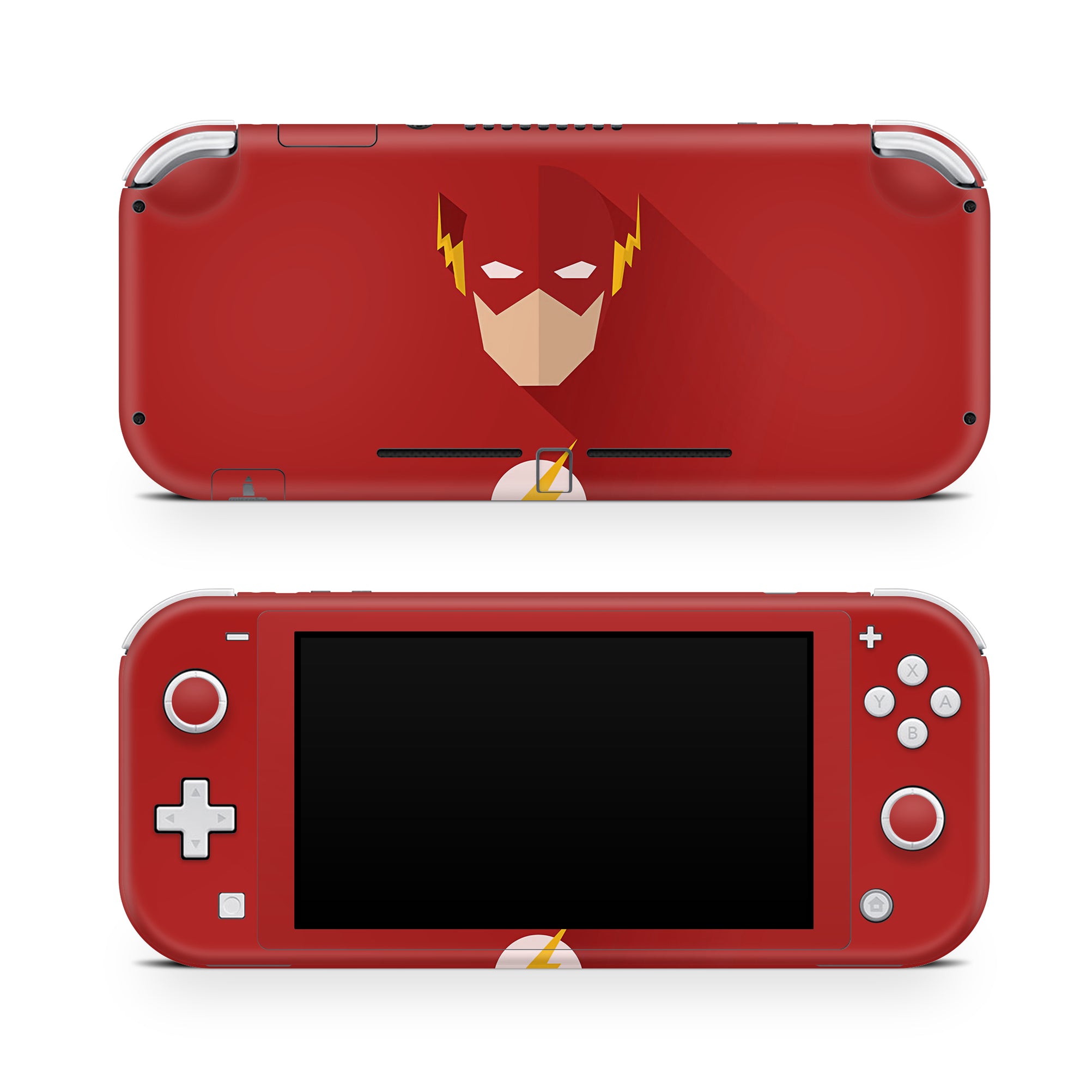 A video game skin featuring a Red Velocity 10 design for the Nintendo Switch Lite.