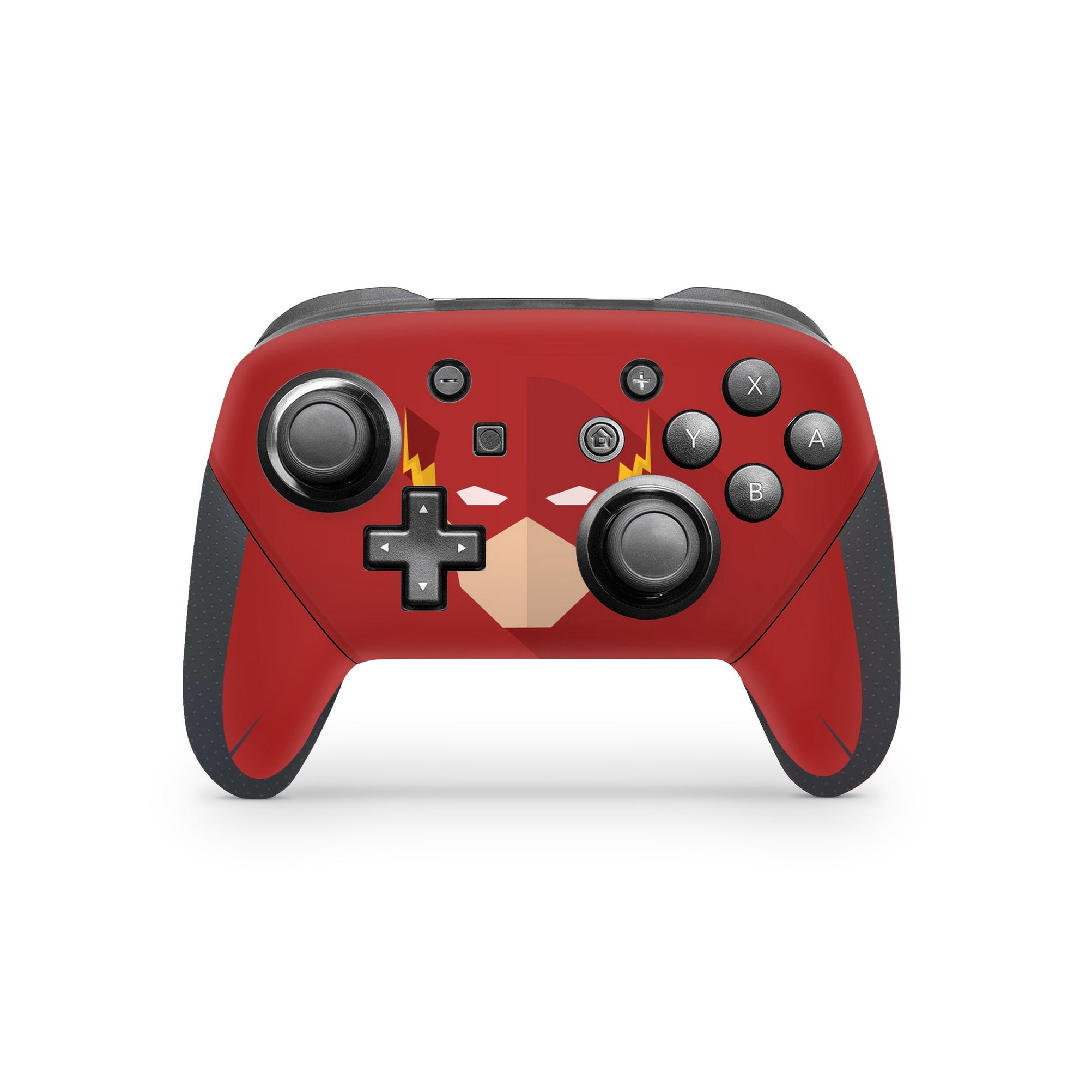 A video game skin featuring a Red Velocity 10 design for the Nintendo Switch Pro Controller.