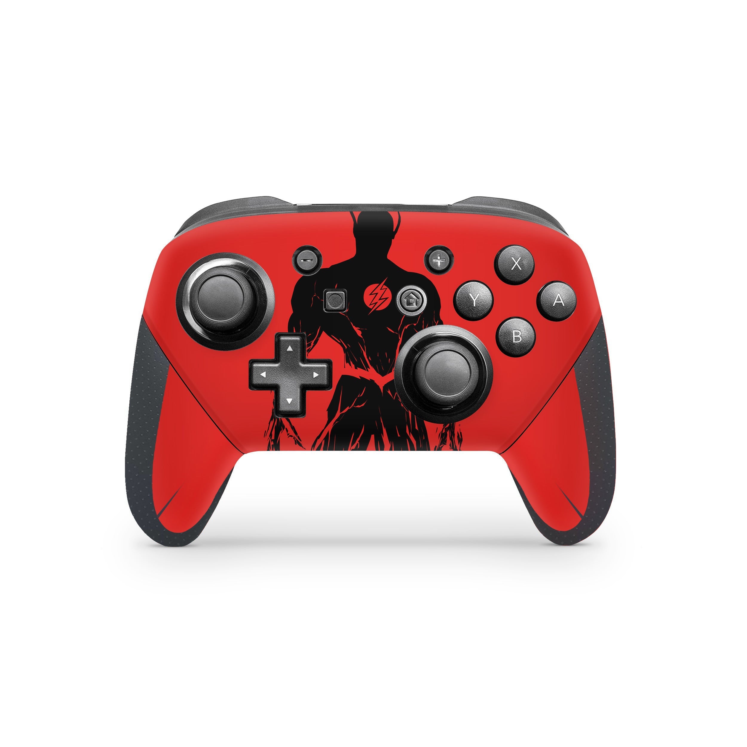 A video game skin featuring a Red Velocity 11 design for the Nintendo Switch Pro Controller.