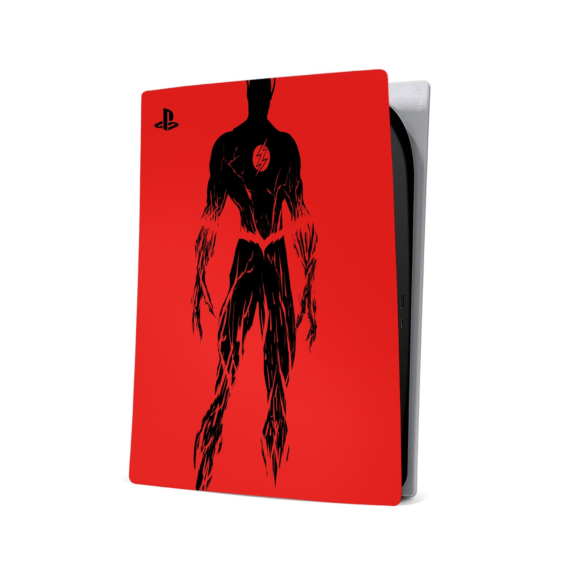 A video game skin featuring a Red Velocity 11 design for the PS5 Digital.