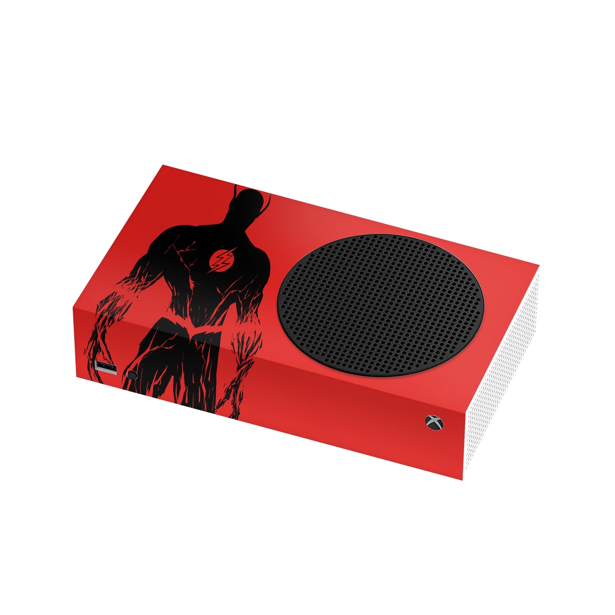 A video game skin featuring a Red Velocity 11 design for the Xbox Series S.