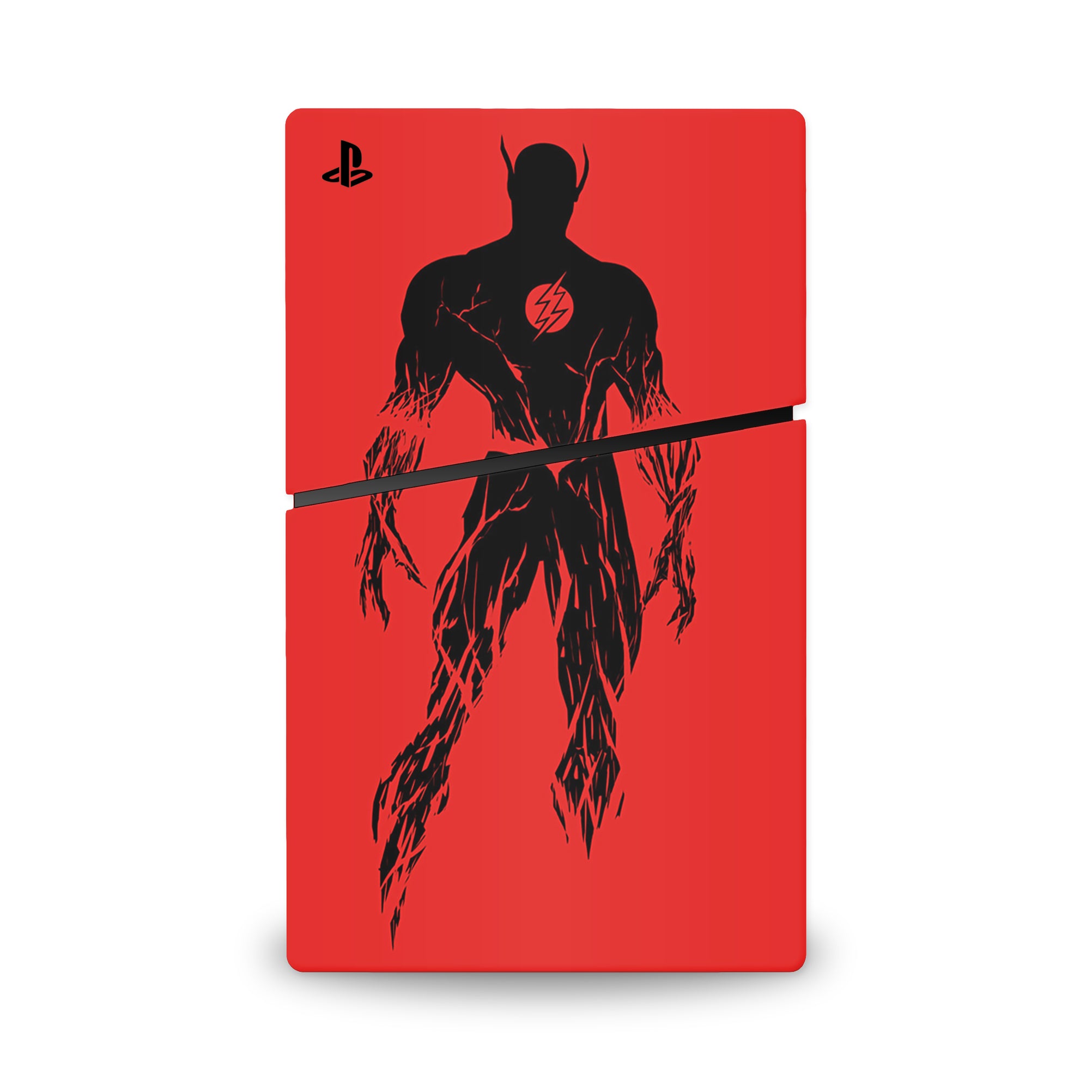 A video game skin featuring a Red Velocity 11 design for the PS5 Slim.