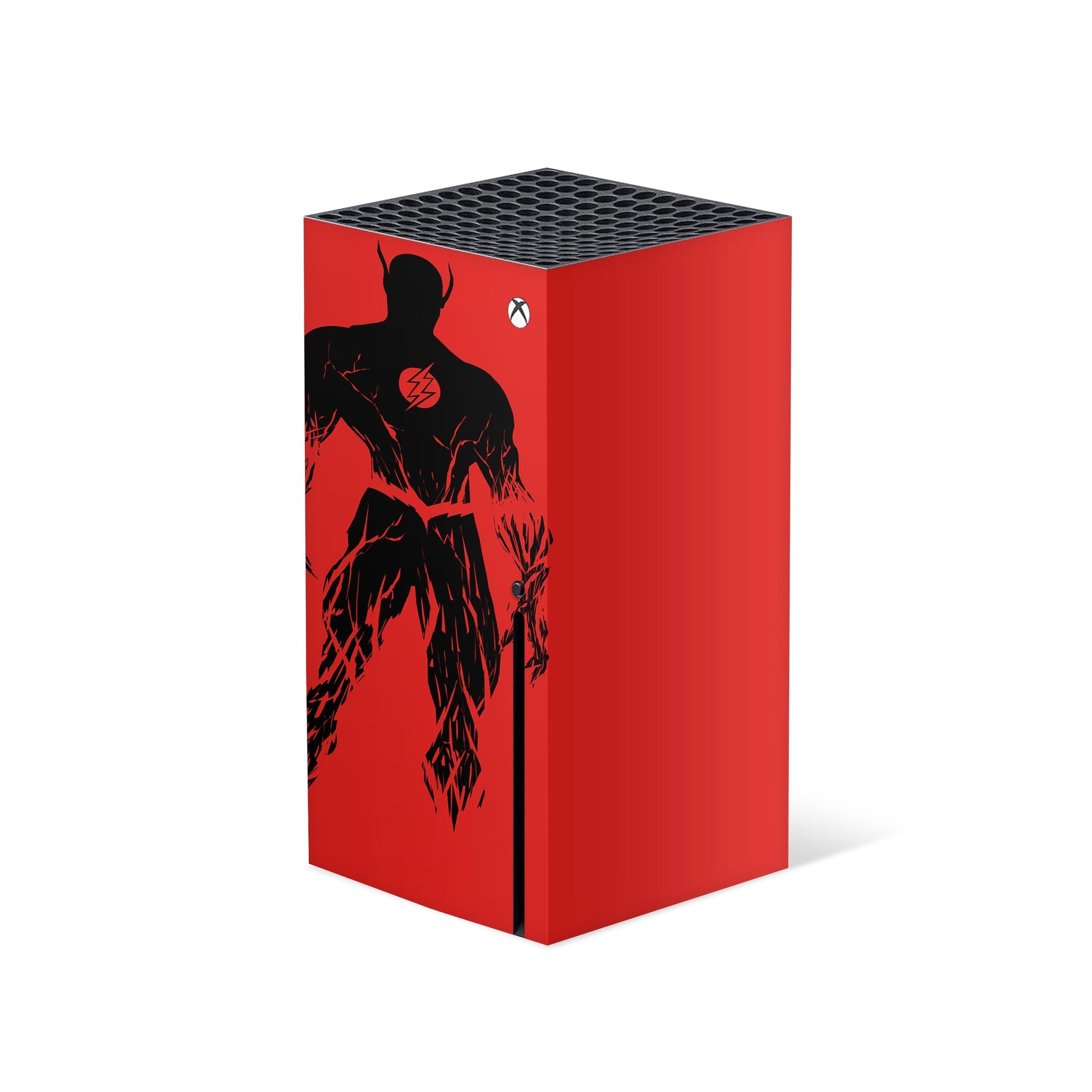 A video game skin featuring a Red Velocity 11 design for the Xbox Series X.