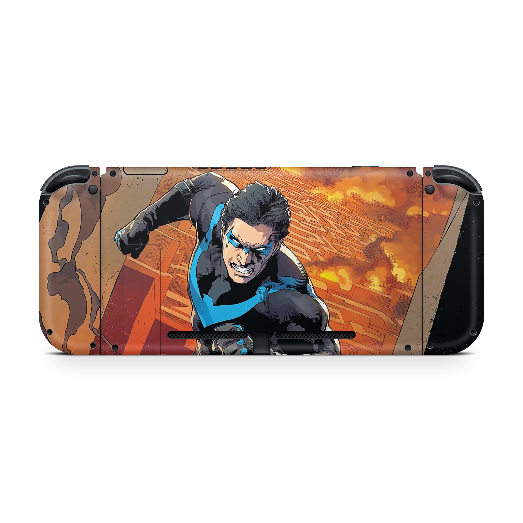 A video game skin featuring a Dynamic Defender 1 design for the Nintendo Switch.