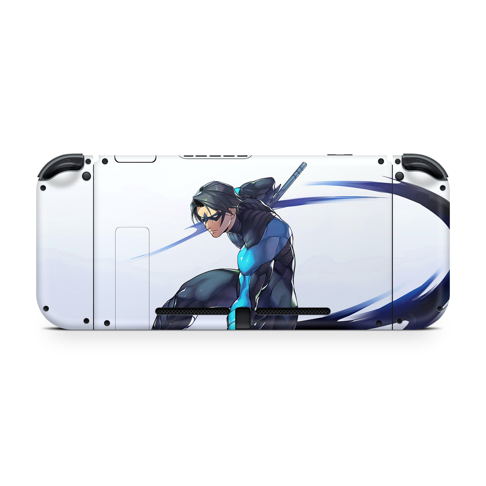 A video game skin featuring a Dynamic Defender 2 design for the Nintendo Switch.