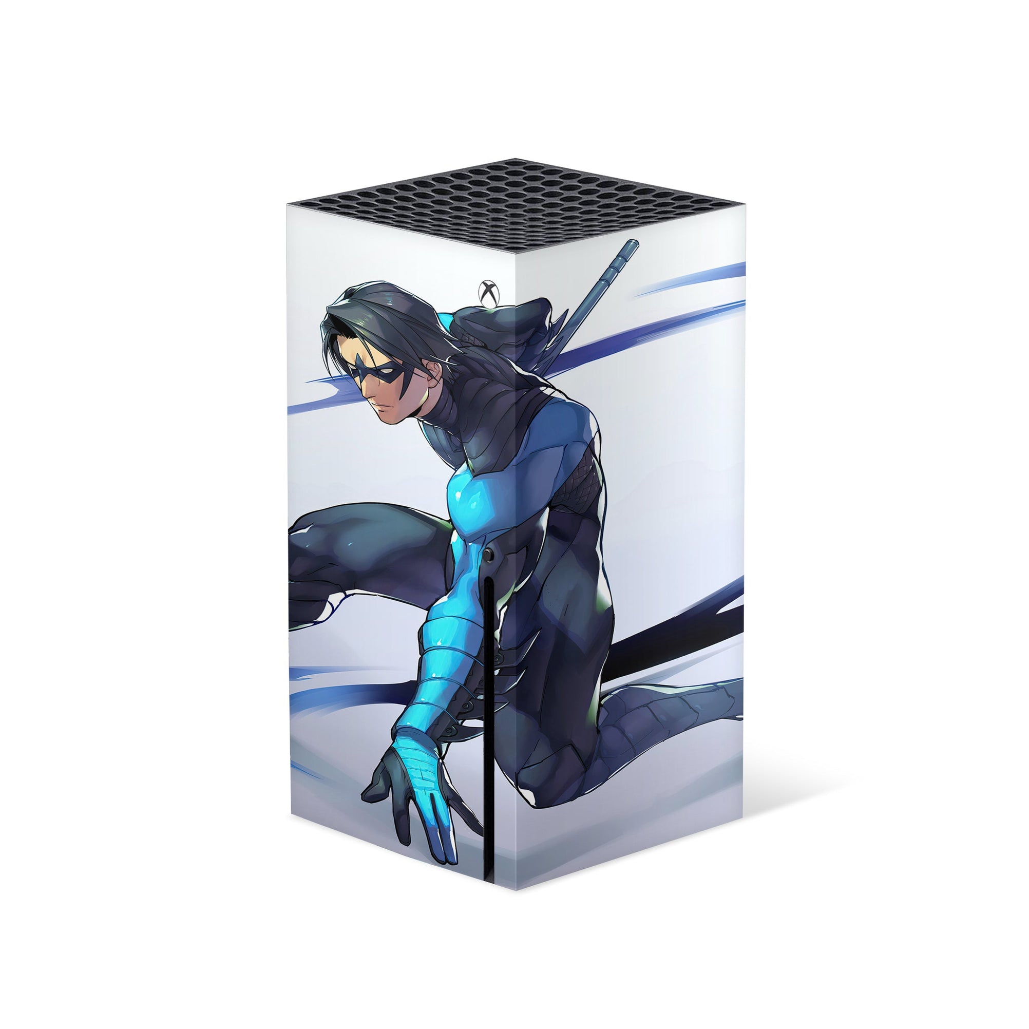 A video game skin featuring a Dynamic Defender 2 design for the Xbox Series X.