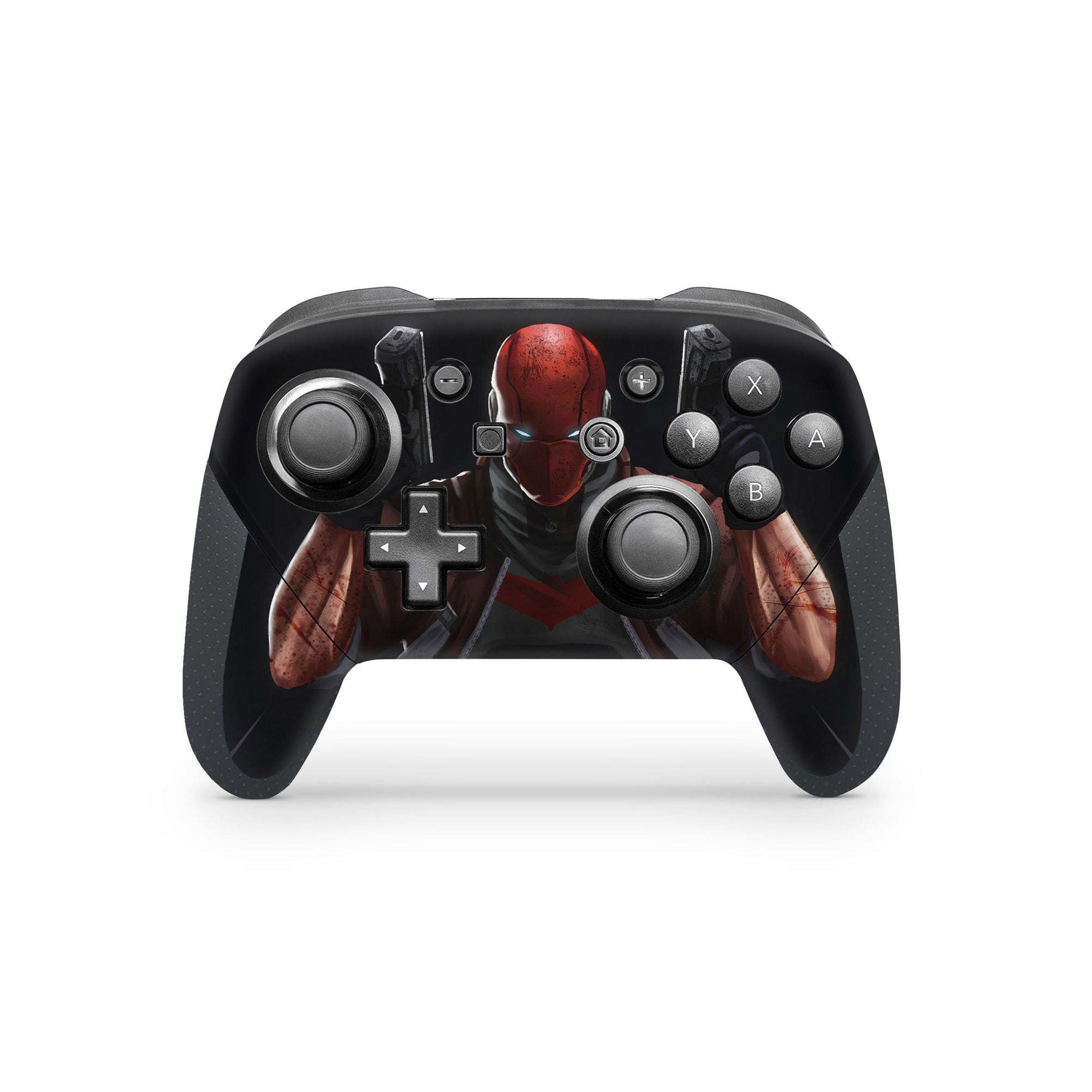 A video game skin featuring a Vigilante Enforcer 1 design for the Nintendo Switch Pro Controller.