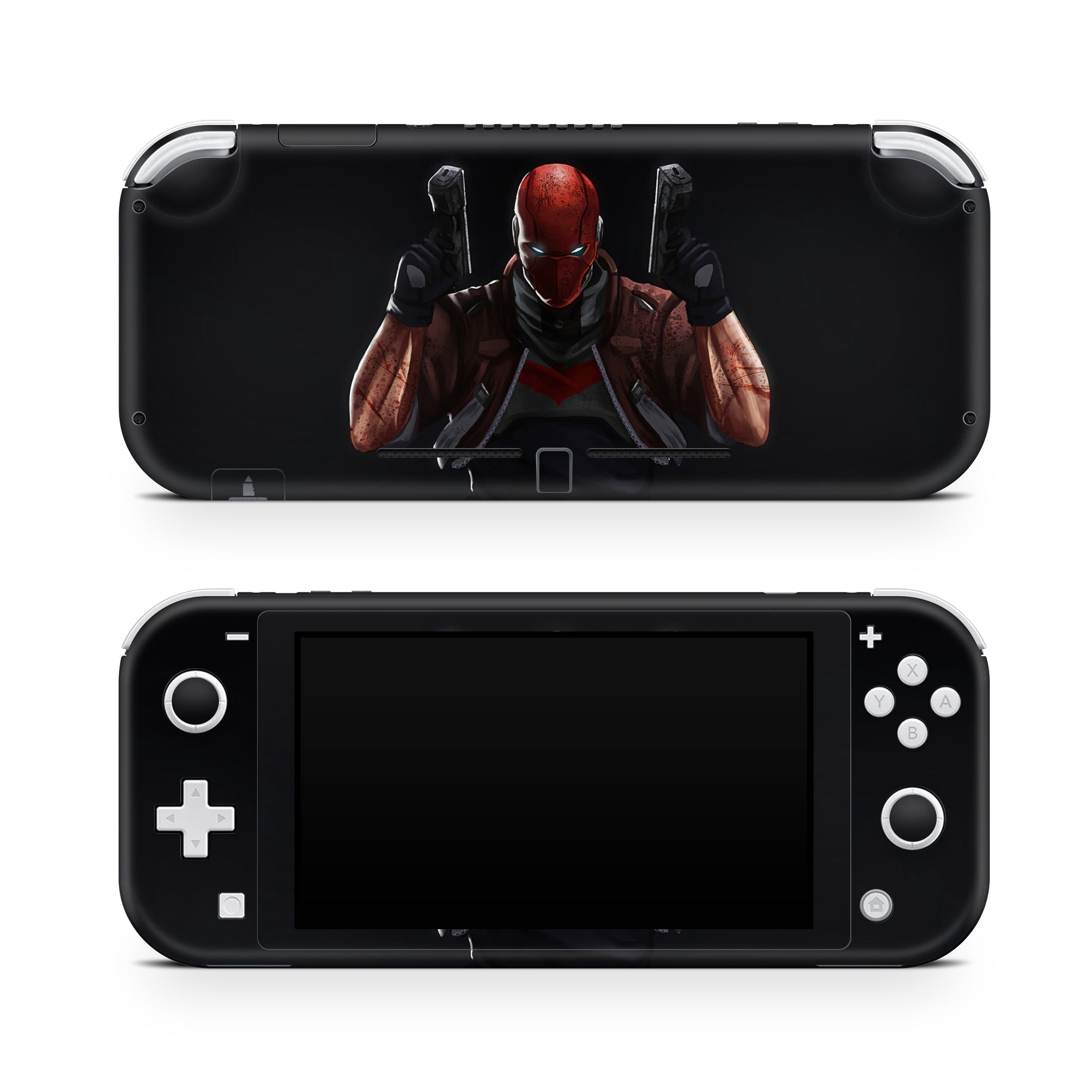 A video game skin featuring a Vigilante Enforcer 1 design for the Nintendo Switch Lite.