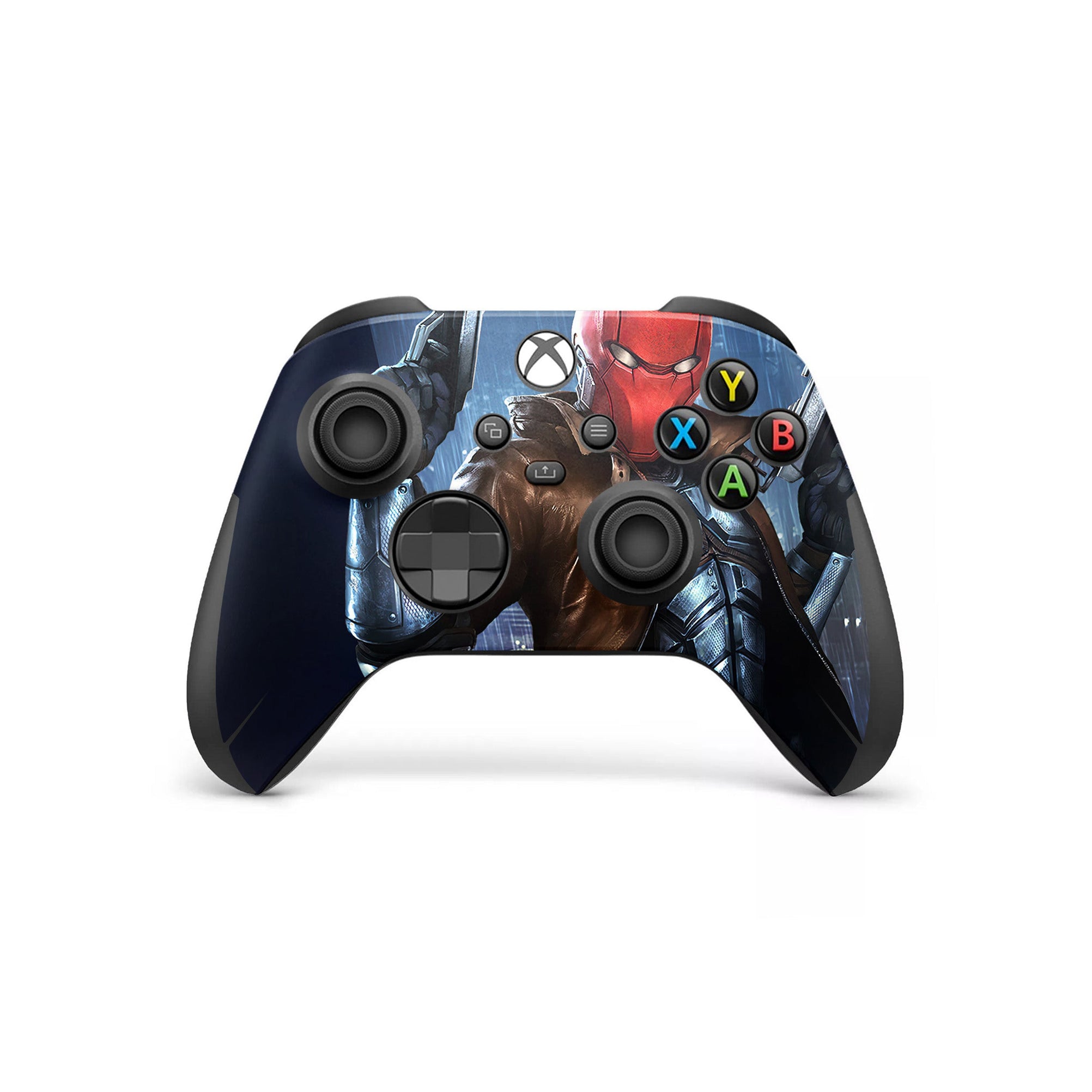 A video game skin featuring a Vigilante Enforcer 3 design for the Xbox Series Wireless Controller.