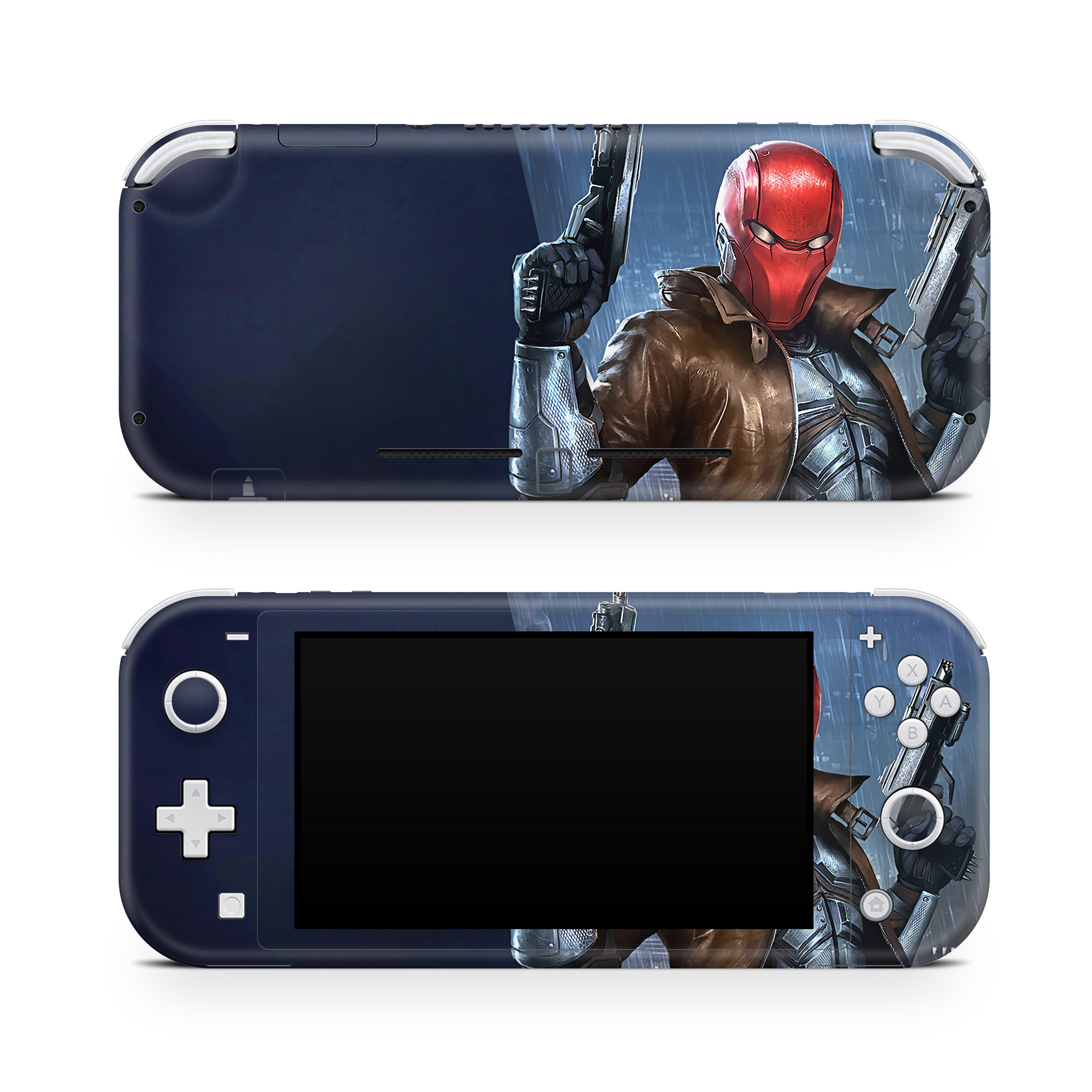 A video game skin featuring a Vigilante Enforcer 3 design for the Nintendo Switch Lite.