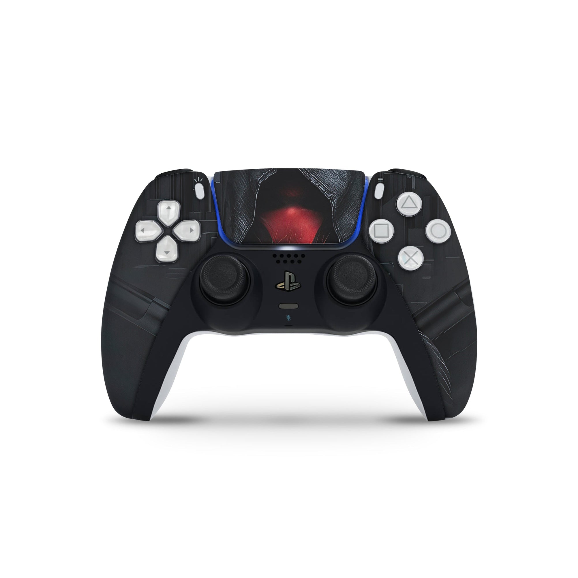 A video game skin featuring a Vigilante Enforcer 5 design for the PS5 Controller.