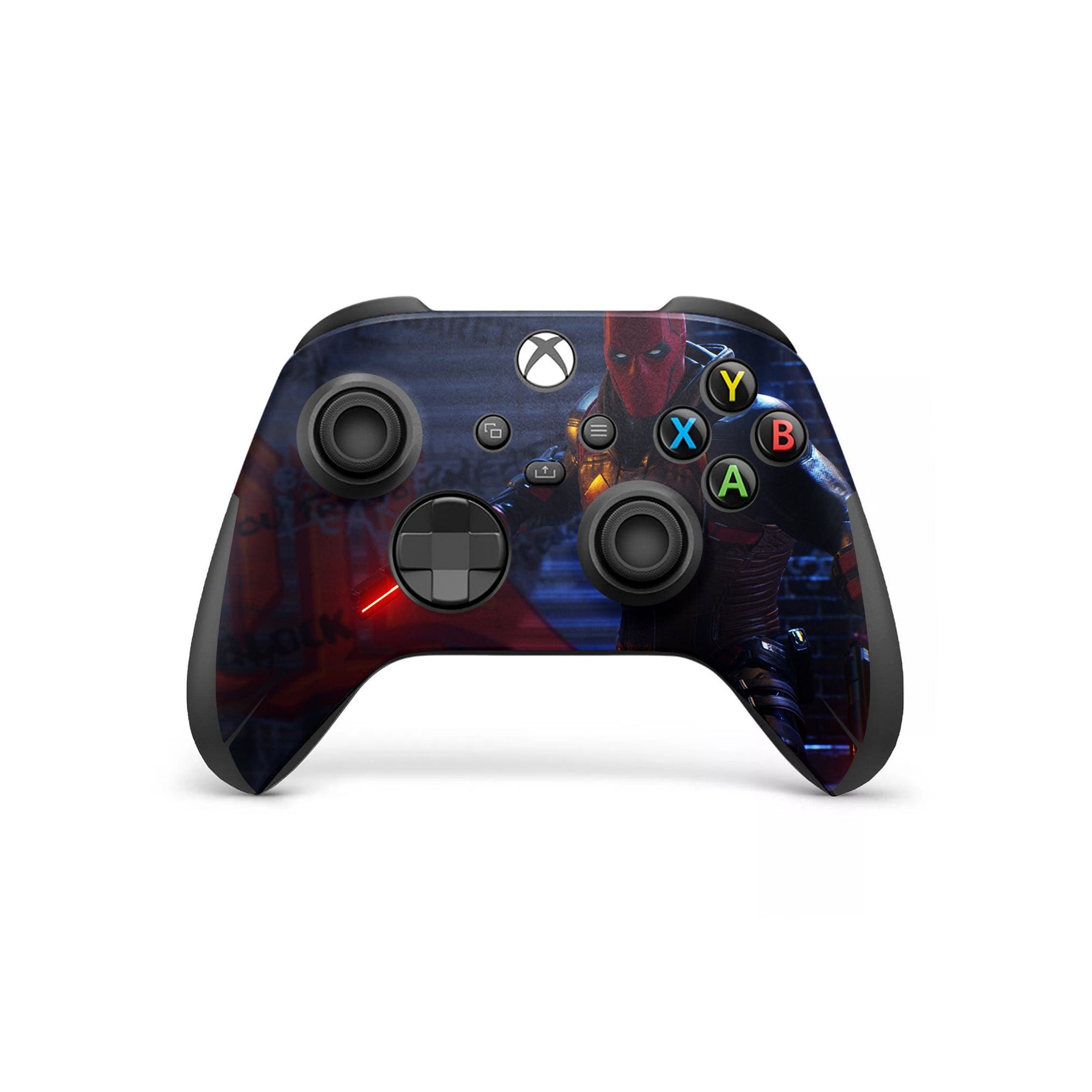 A video game skin featuring a Vigilante Enforcer 6 design for the Xbox Series Wireless Controller.