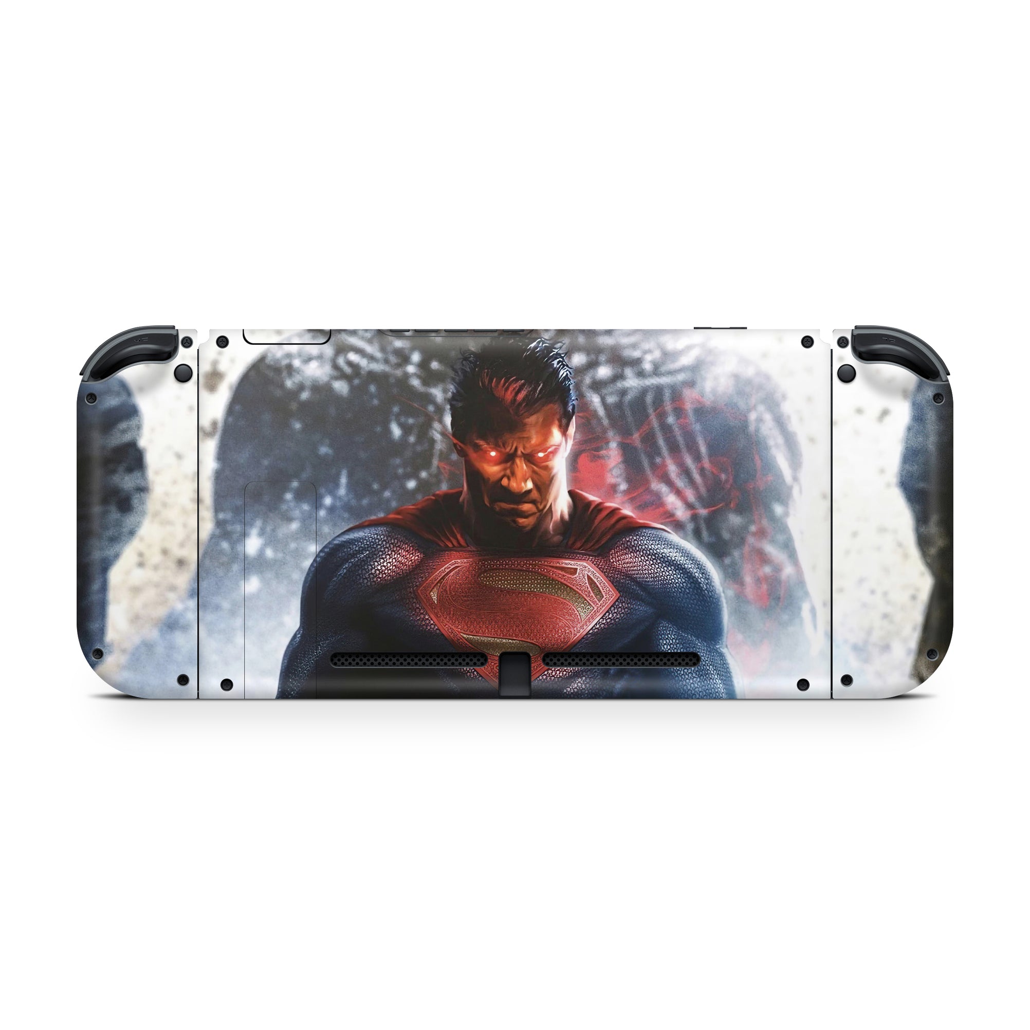 A video game skin featuring a Steel Guardian 1 design for the Nintendo Switch OLED.