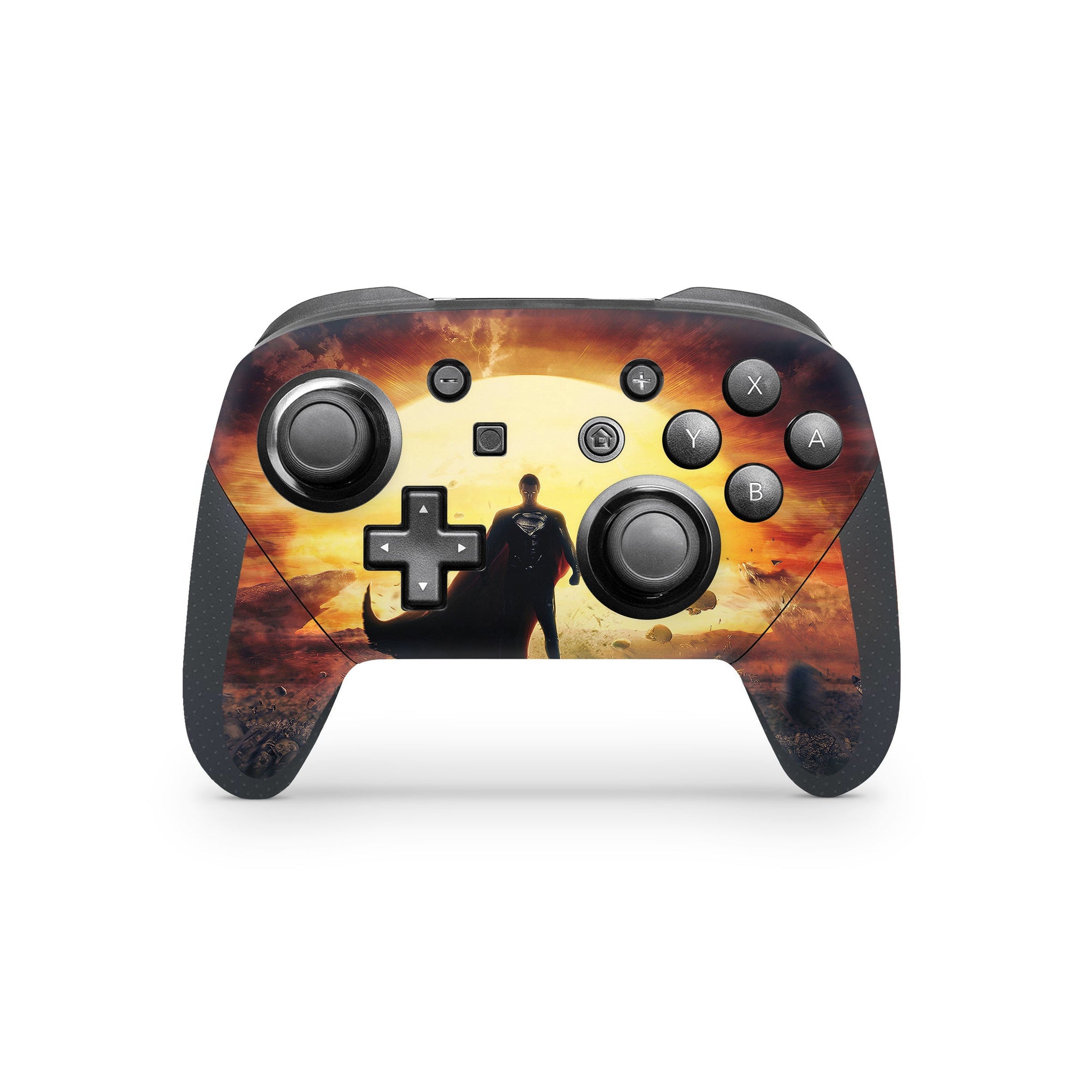 A video game skin featuring a Steel Guardian 3 design for the Nintendo Switch Pro Controller.