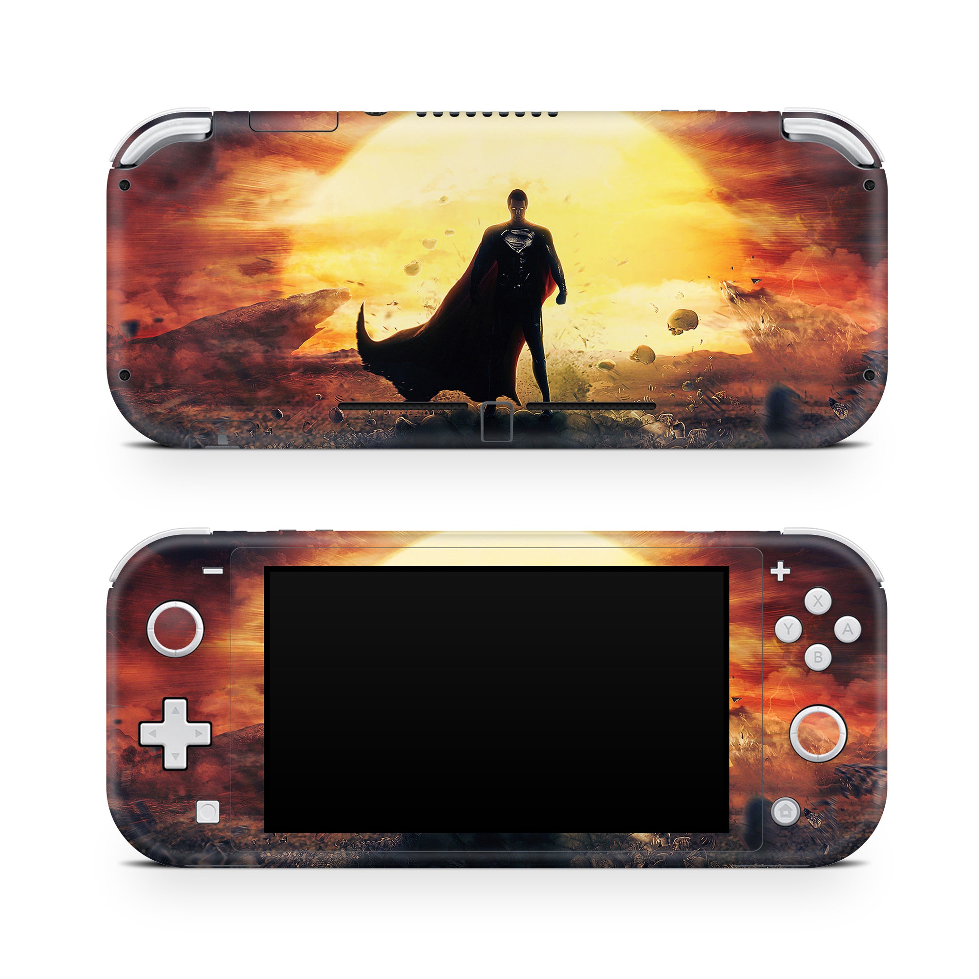 A video game skin featuring a Steel Guardian 3 design for the Nintendo Switch Lite.