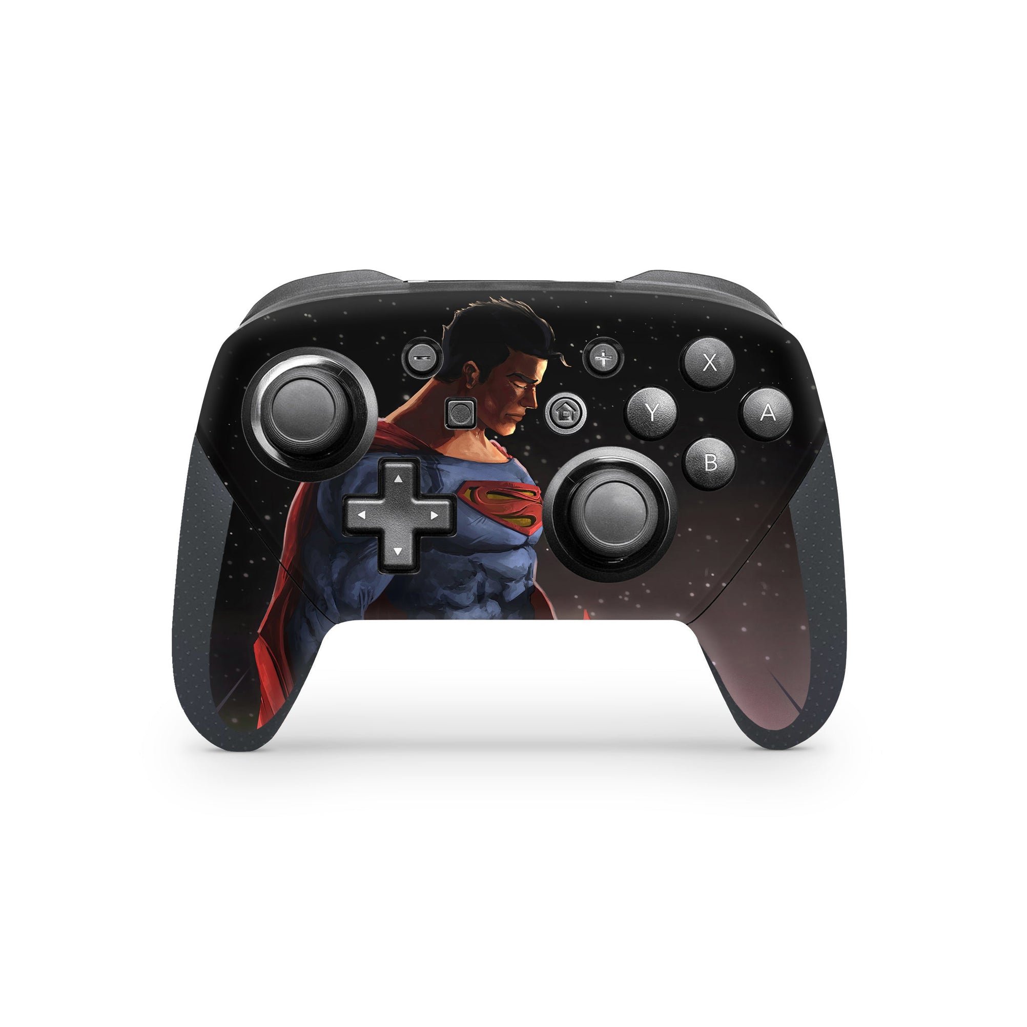 A video game skin featuring a Steel Guardian 6 design for the Nintendo Switch Pro Controller.