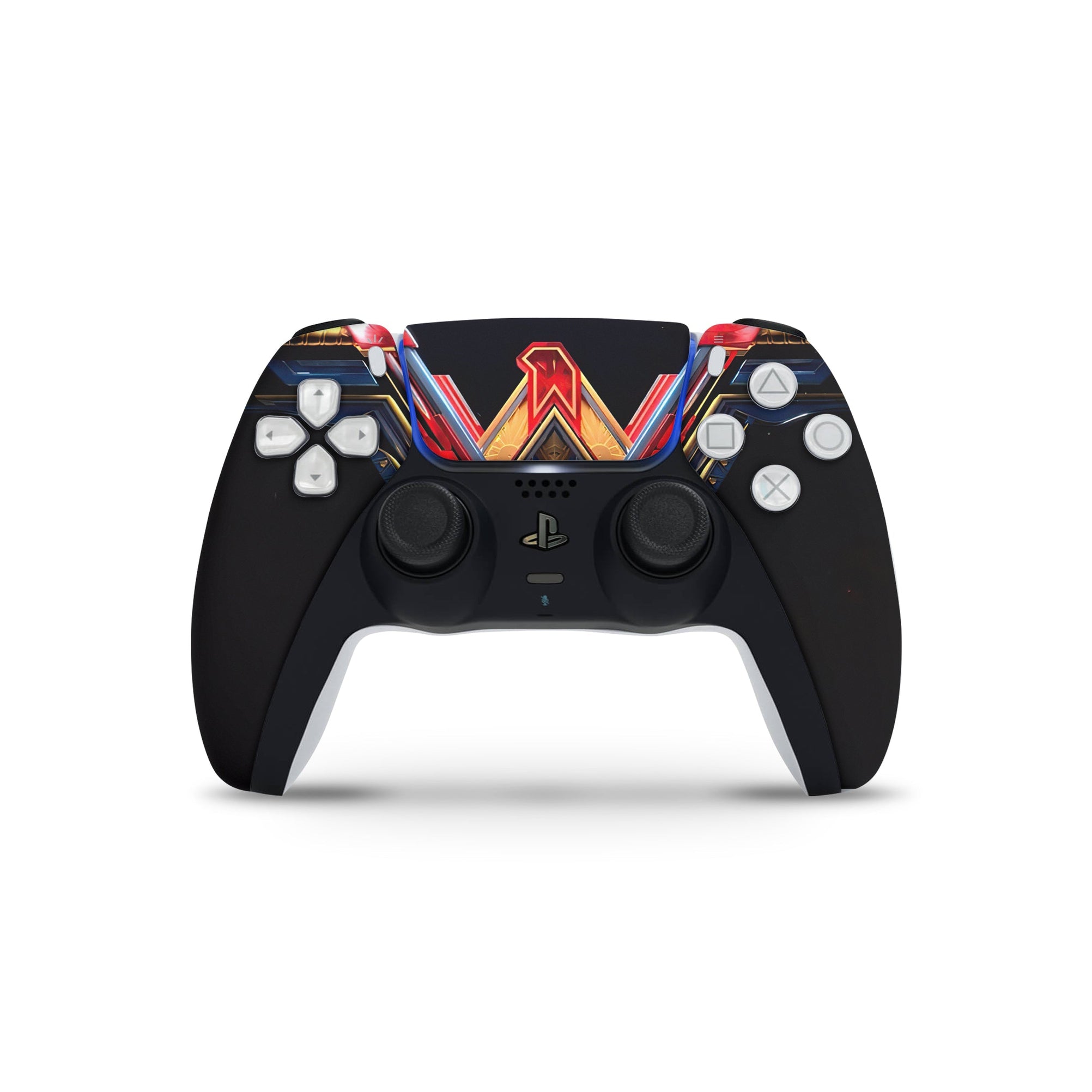 A video game skin featuring a Amazonian Warrior 5 design for the PS5 Controller.