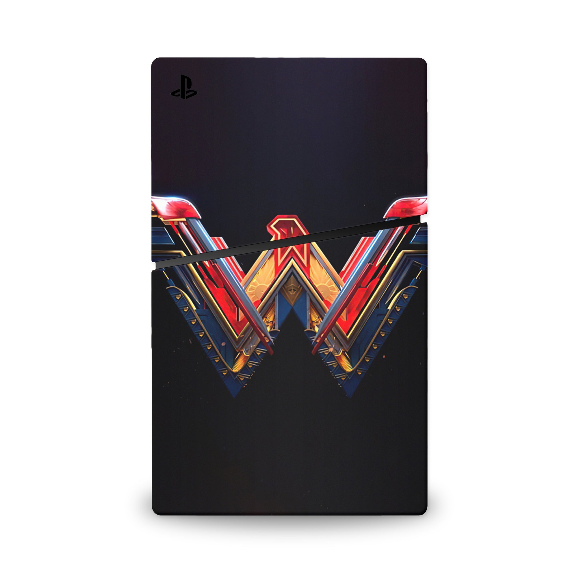 A video game skin featuring a Amazonian Warrior 5 design for the PS5 Digital Slim.