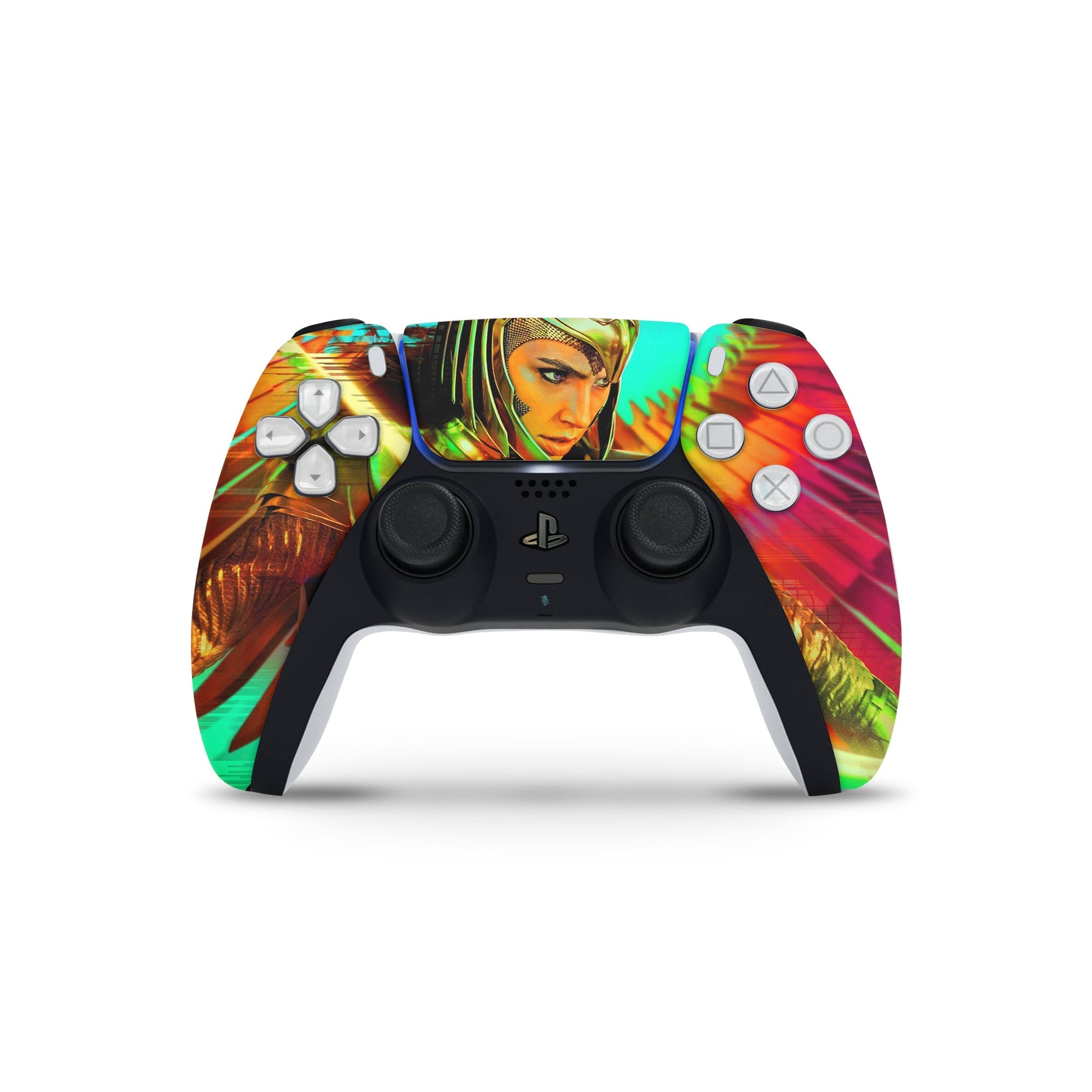 A video game skin featuring a Amazonian Warrior 7 design for the PS5 Controller.