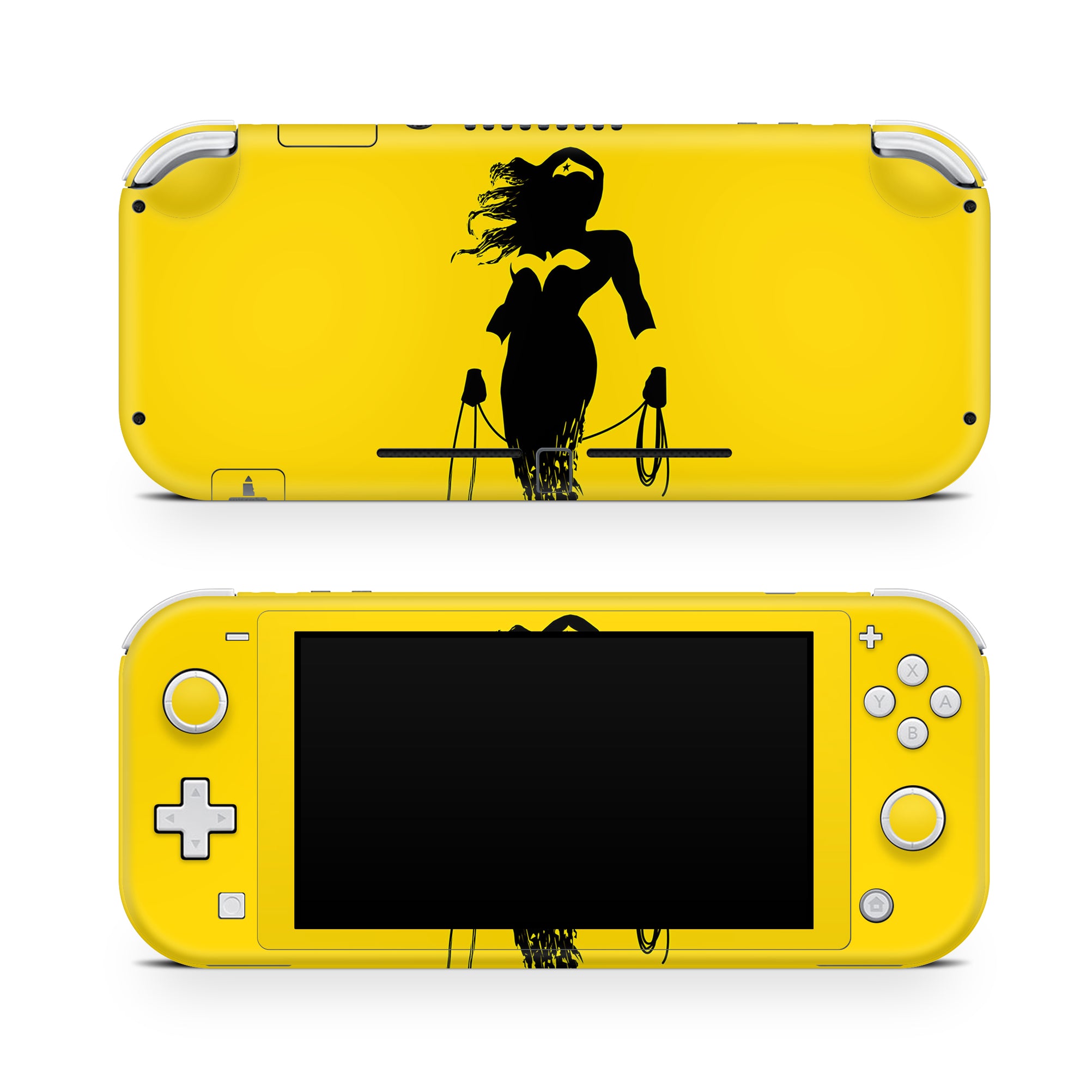 A video game skin featuring a Amazonian Warrior 13 design for the Nintendo Switch Lite.