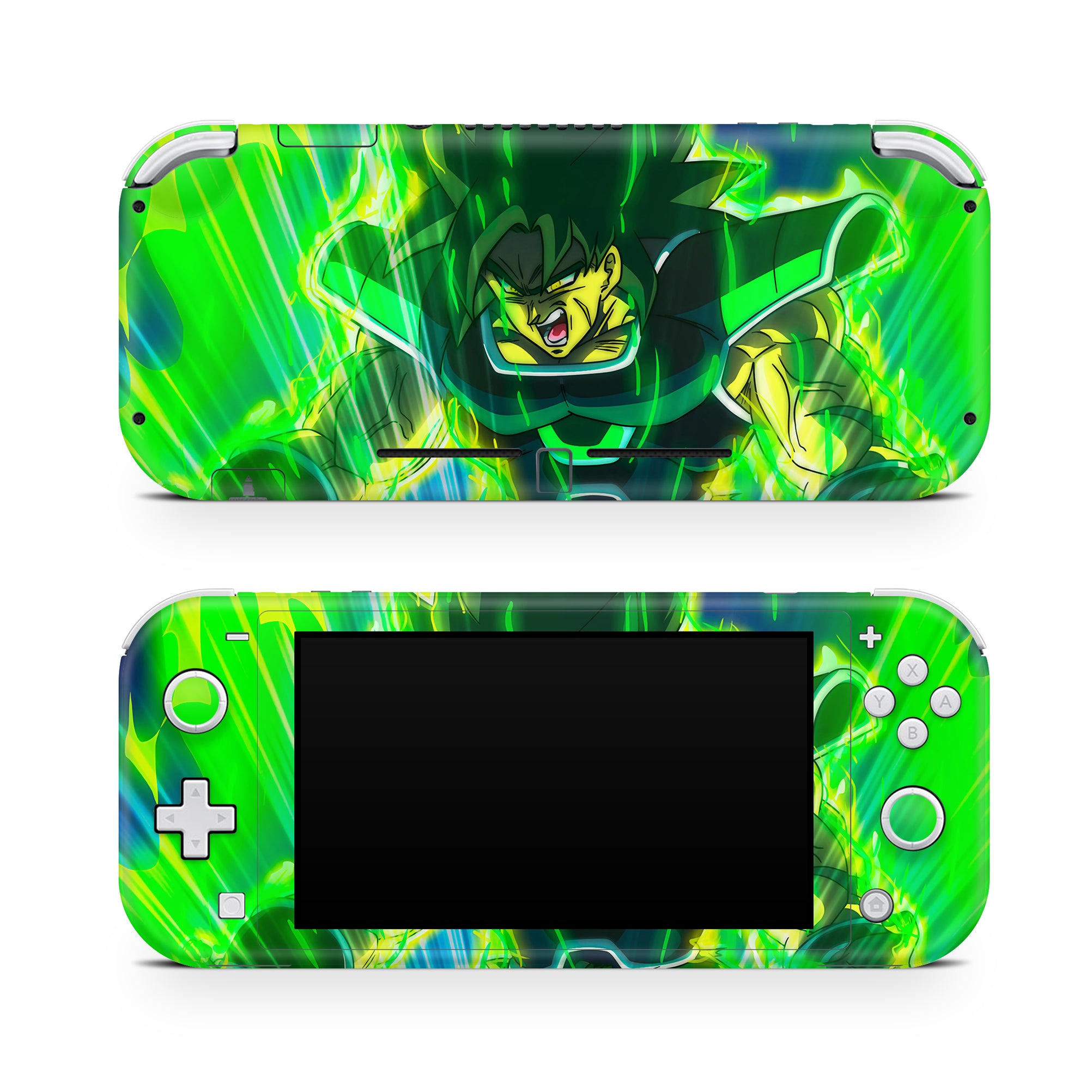 A video game skin featuring a Legendary Warrior of Power 2 design for the Nintendo Switch Lite.